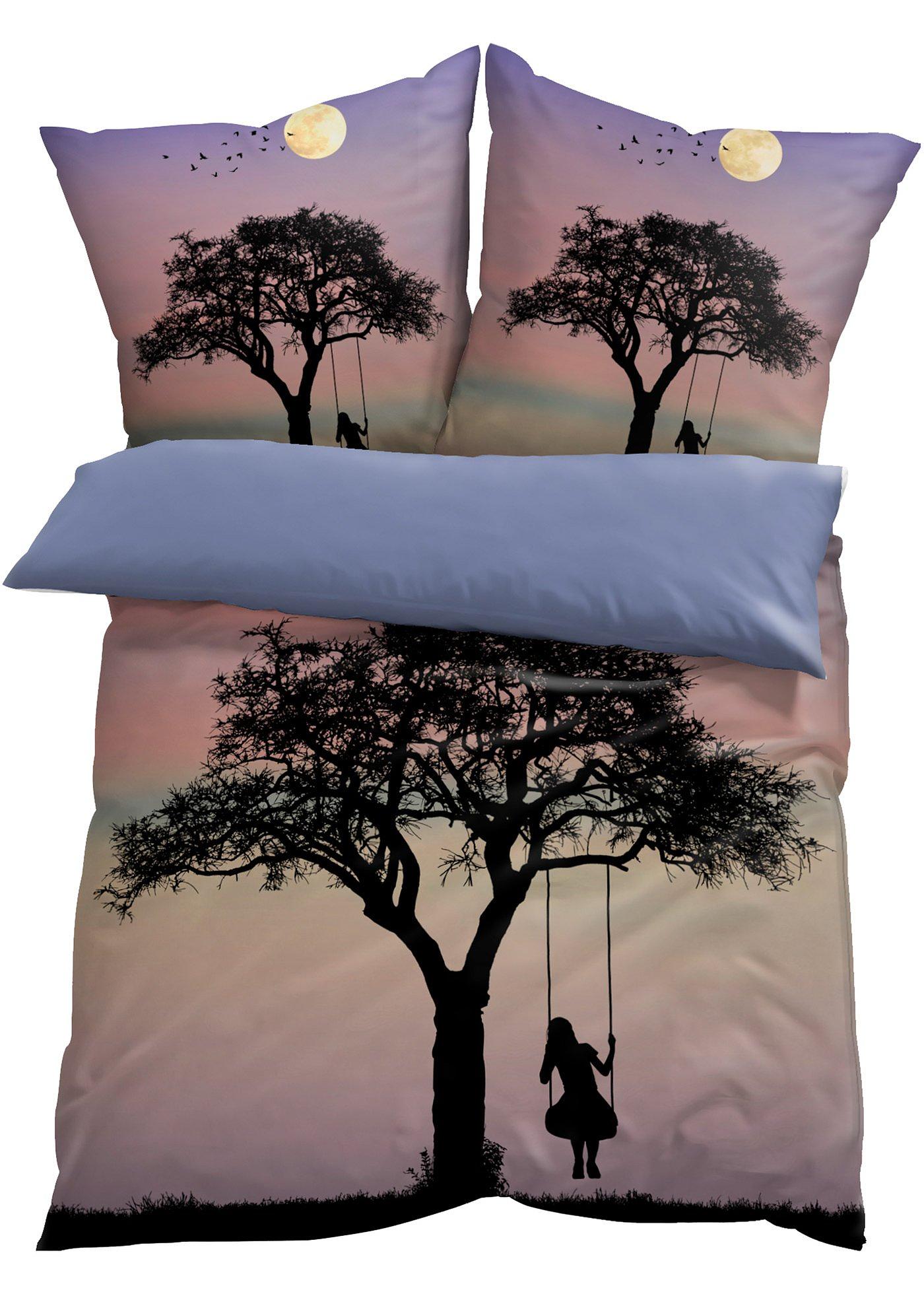 Parure de lit réversible avec balançoire