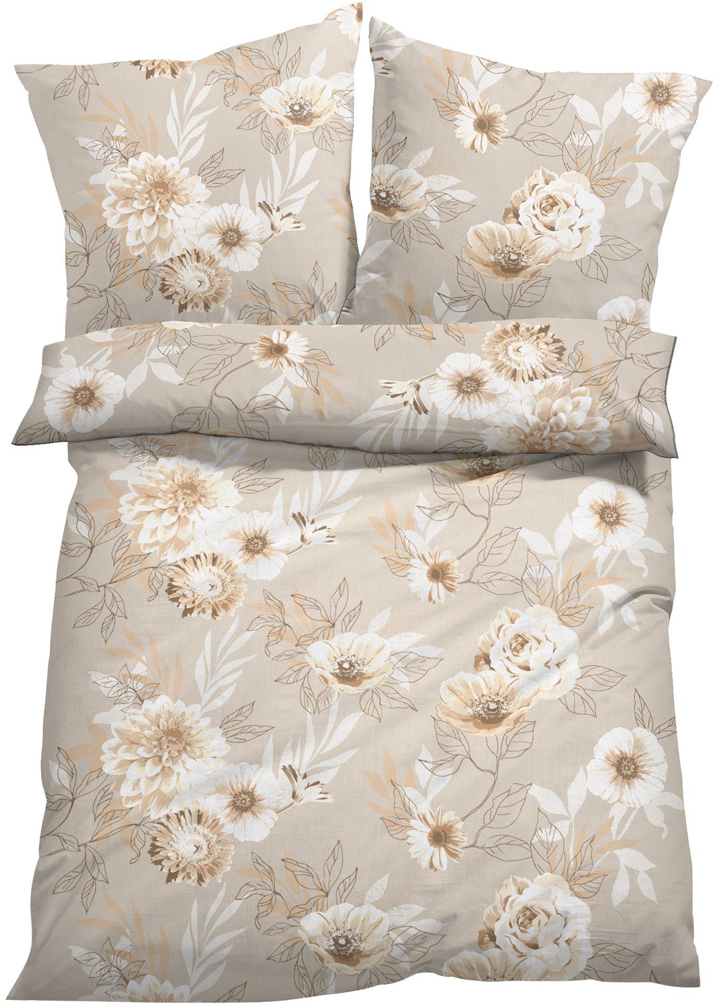 Parure de lit avec fleurs