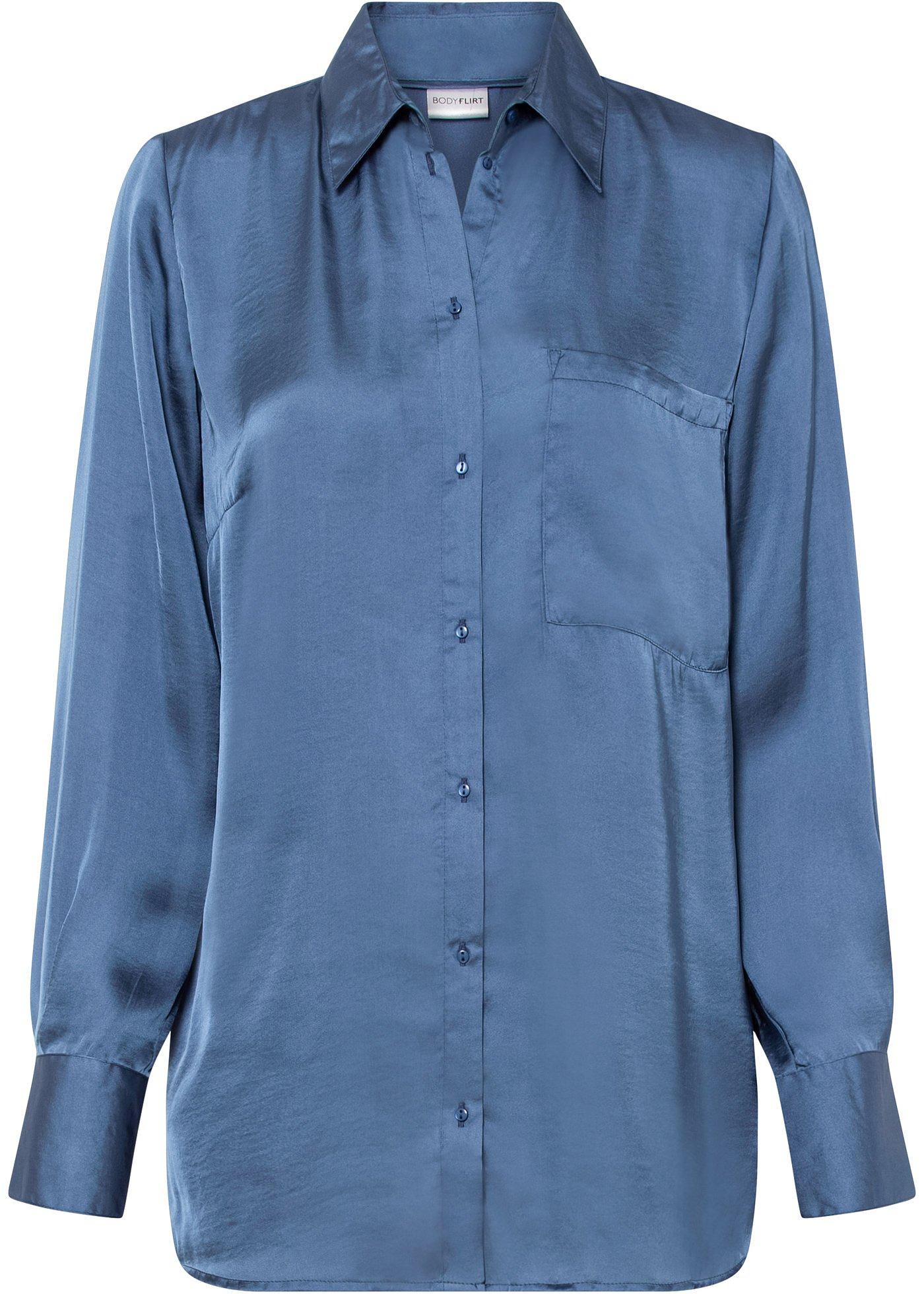 Chemisier long en satin avec polyester recyclé