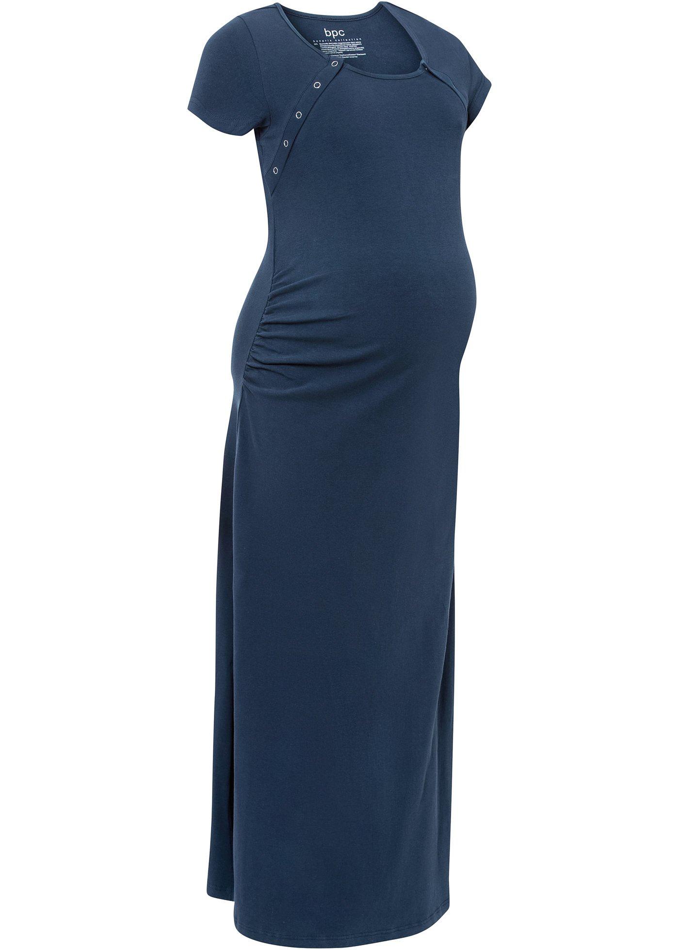 Chemise de nuit d'allaitement avec coton bio