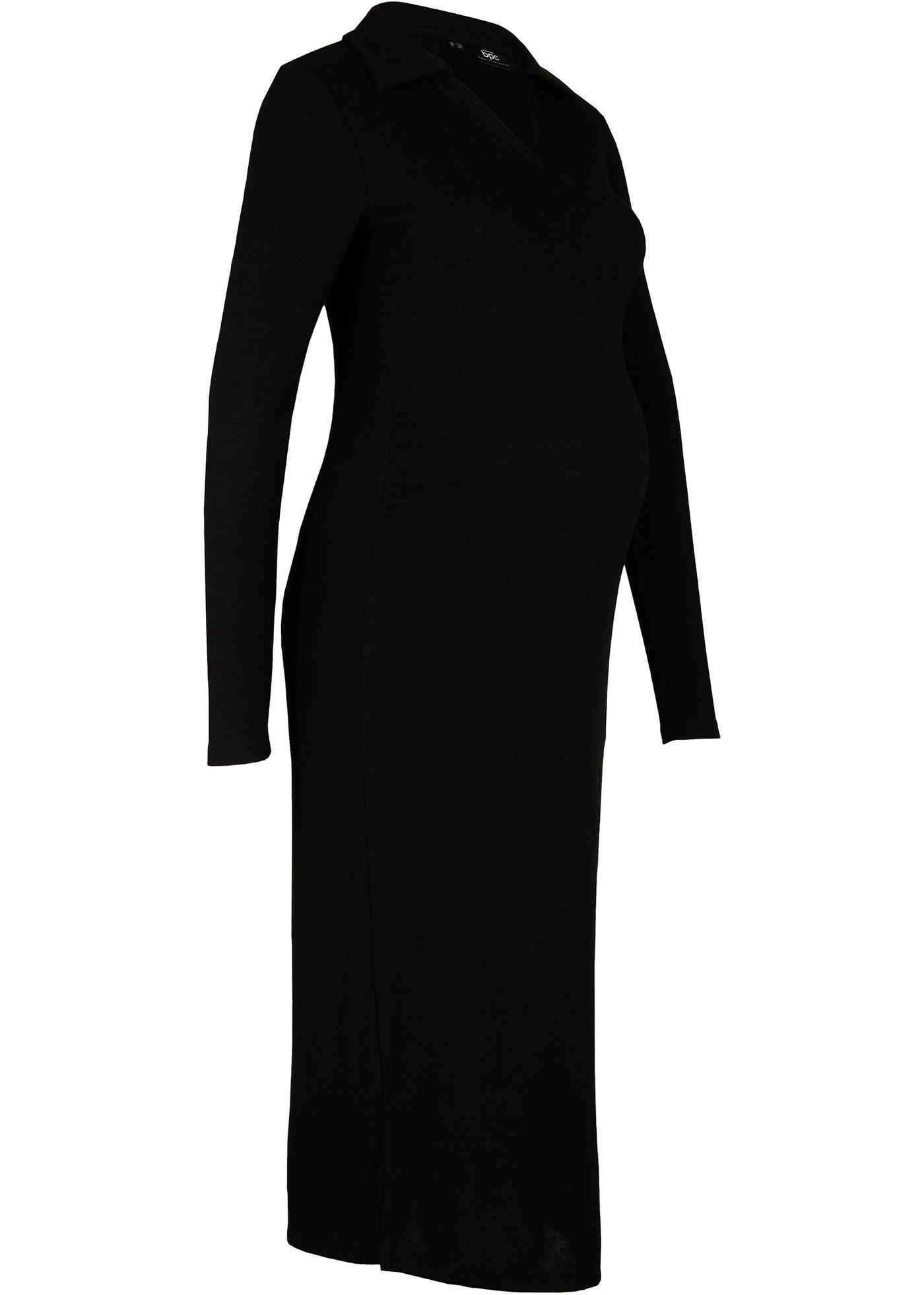 Robe de grossesse avec col polo