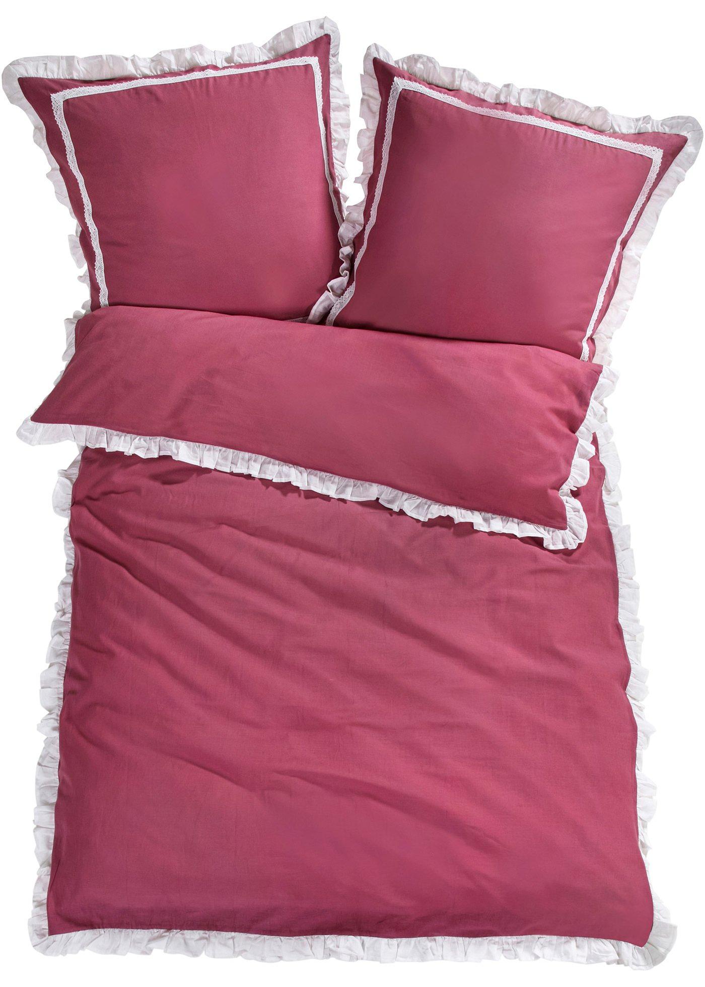 Parure de lit avec ruchés