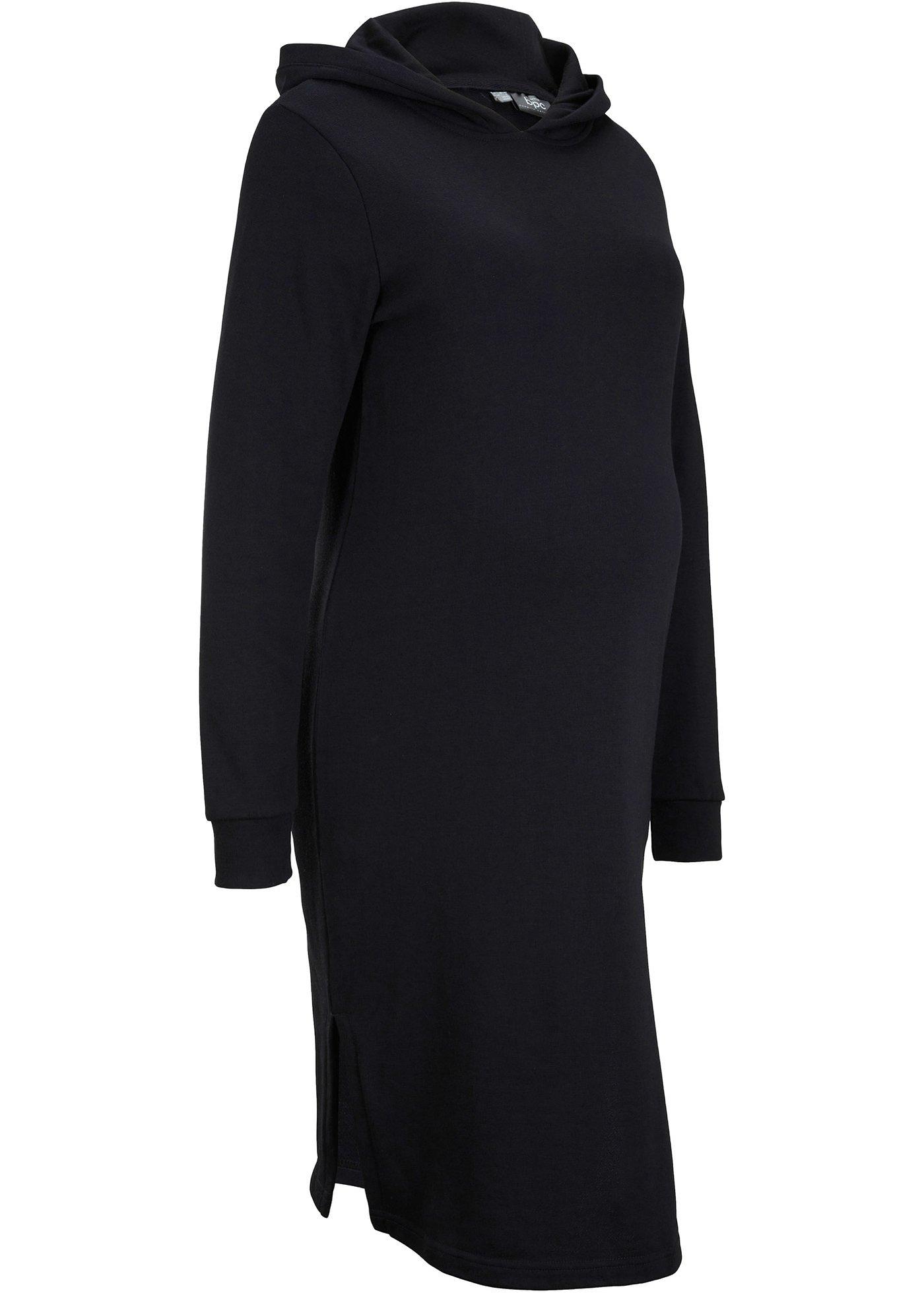 Robe en sweat de grossesse à capuche