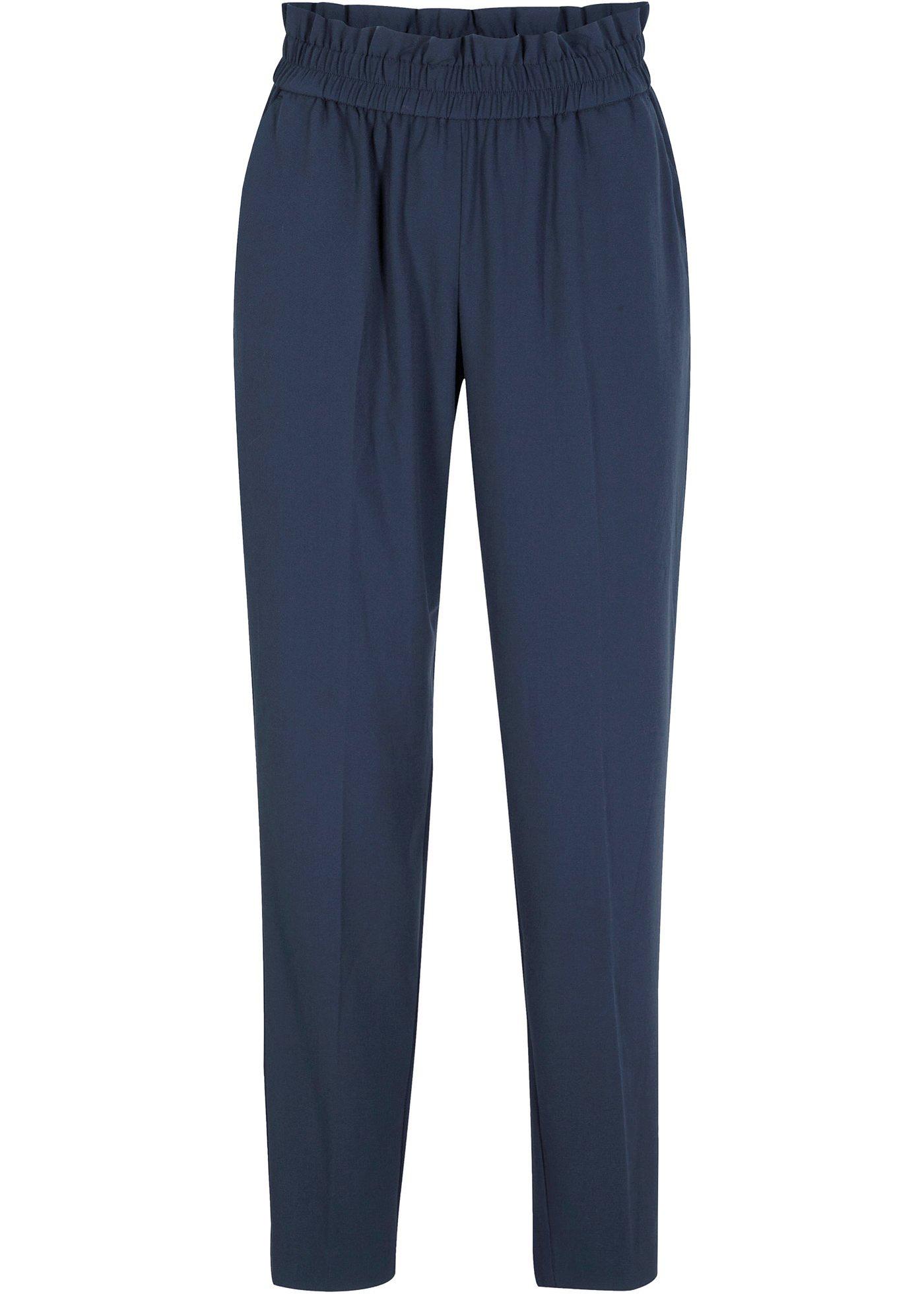 Pantalon carotte à taille extensible