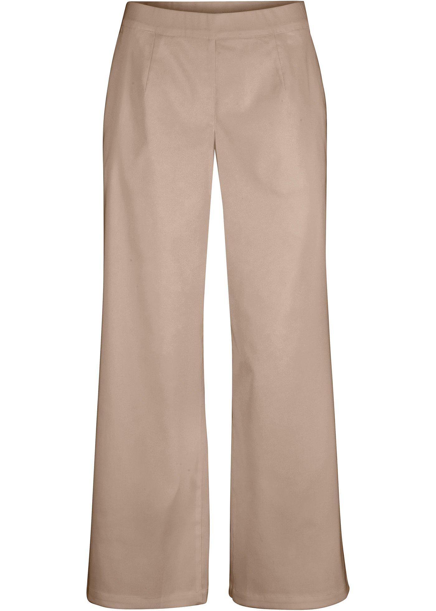 Jupe-culotte en bengaline avec taille large élastique