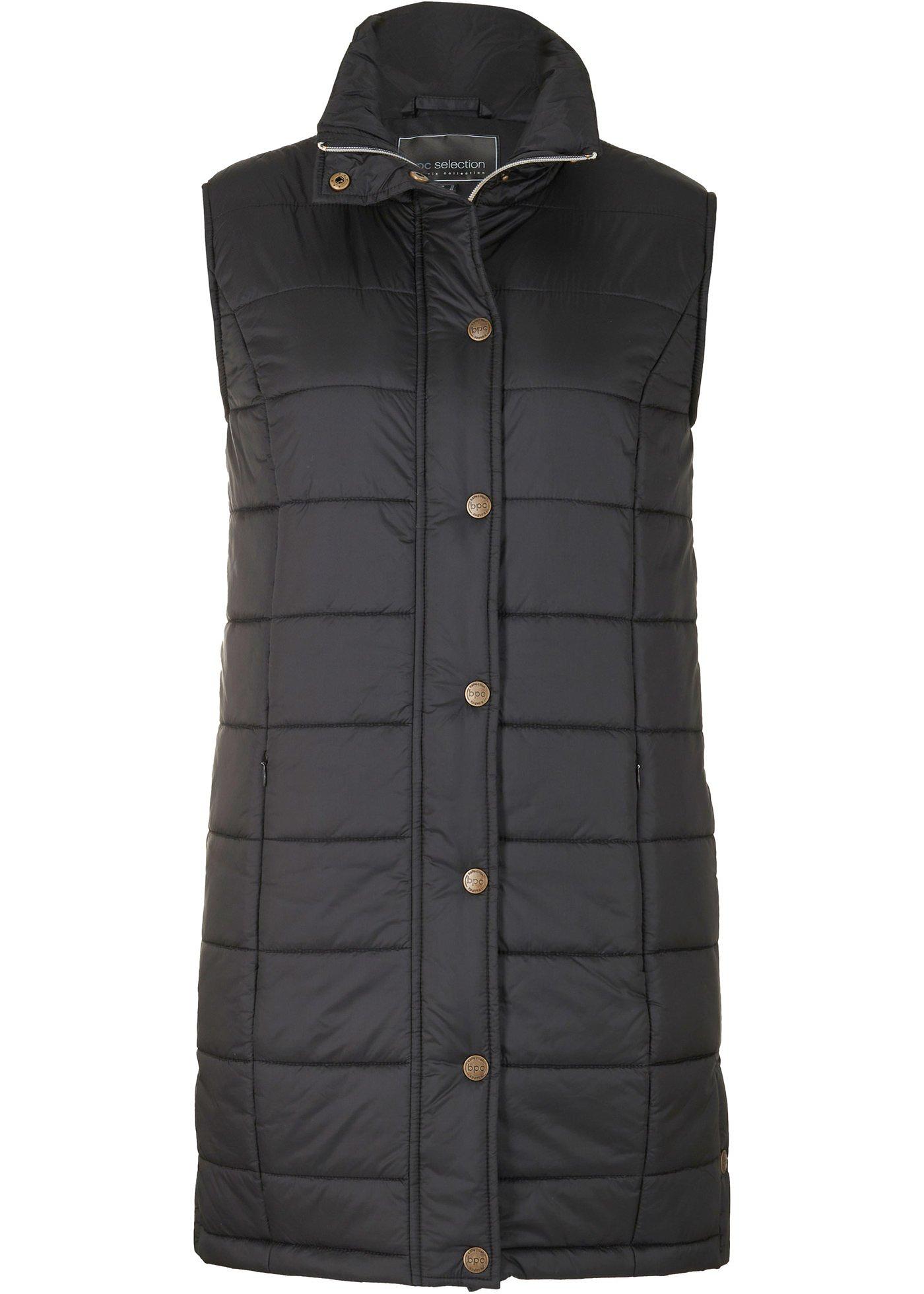 Gilet long sans manches matelassé