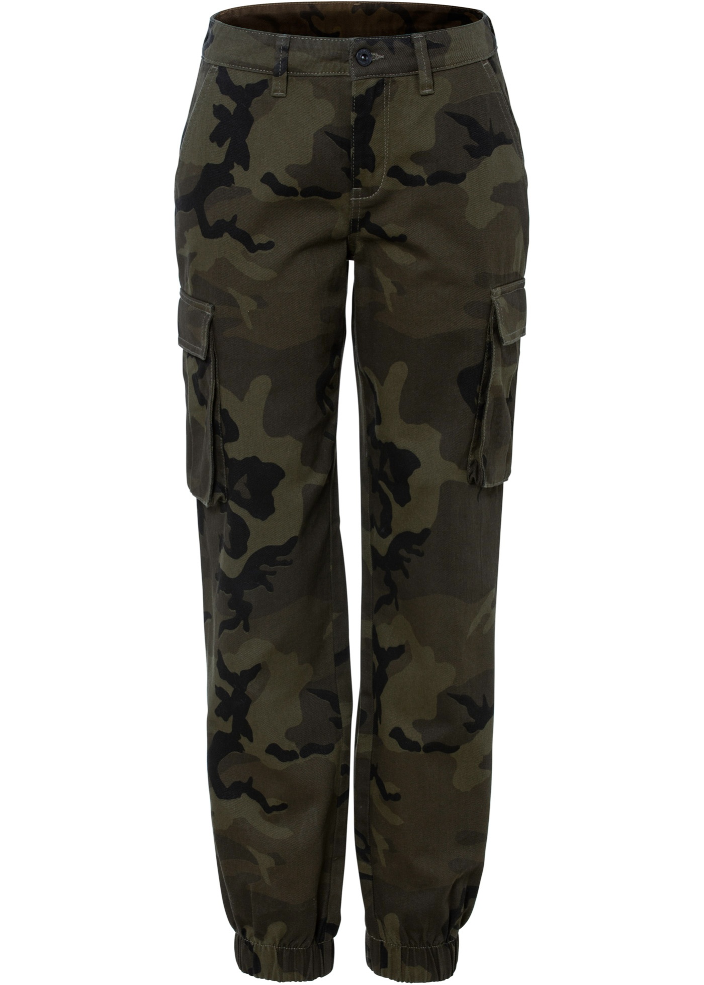 pantalon cargo avec imprimé camouflage