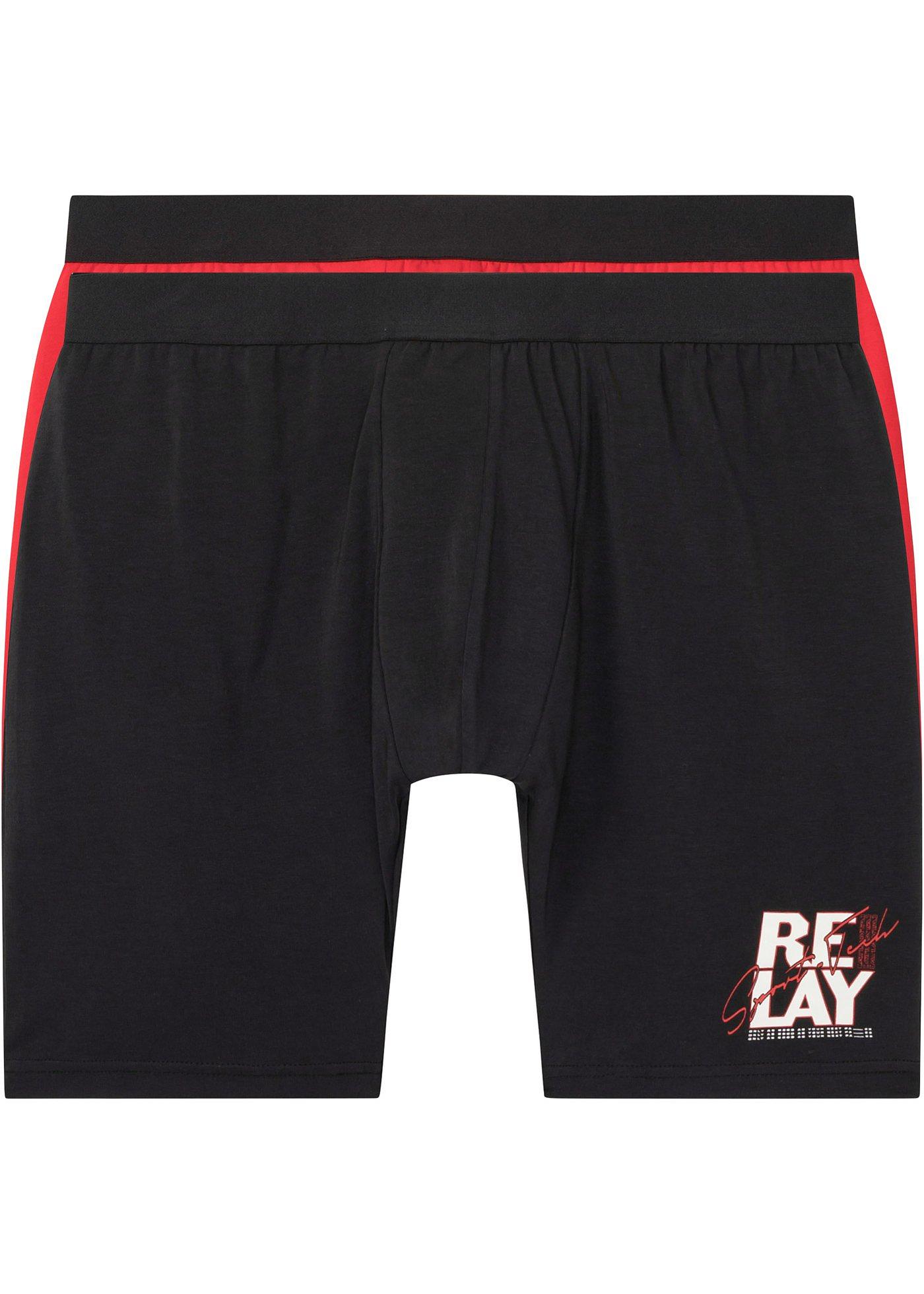 Lot de 2 boxers longs avec coton durable