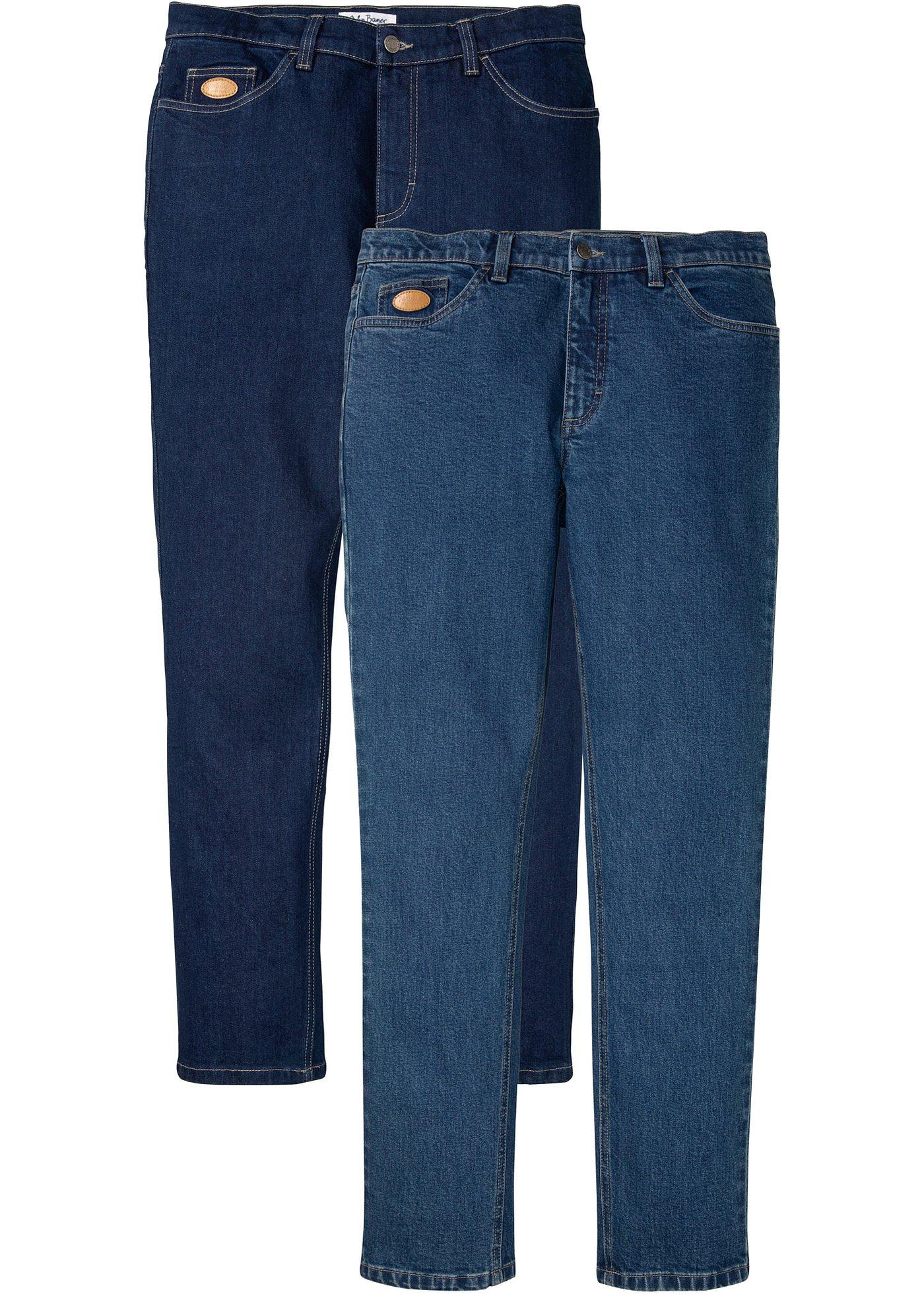 Image de Lot de 2 jeans extensibles Regular Fit avec coton recyclé, Straight