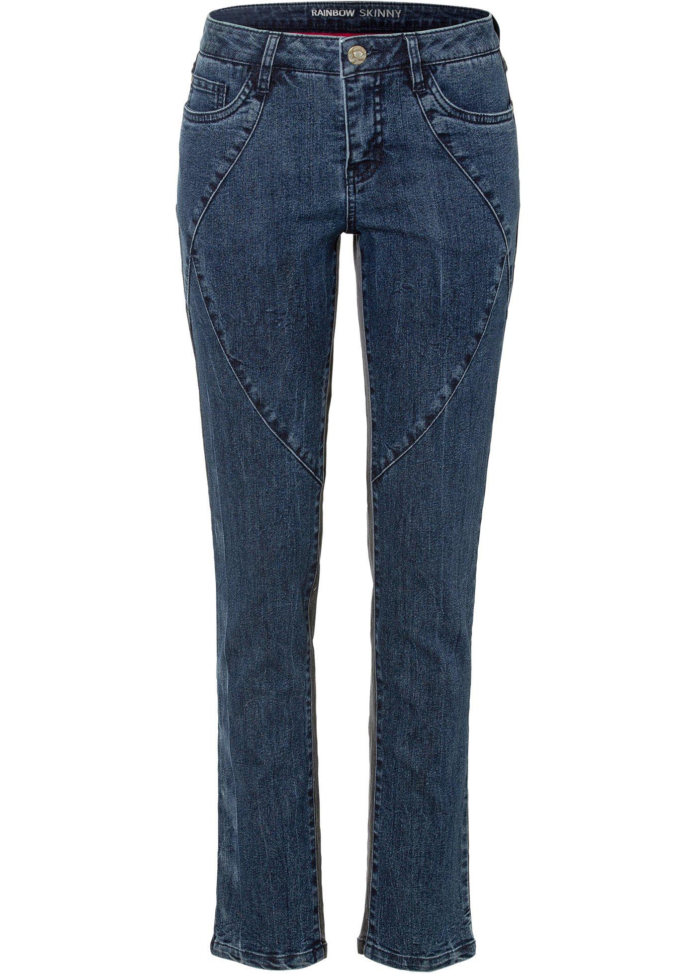 Jean Skinny avec couleurs contrastées