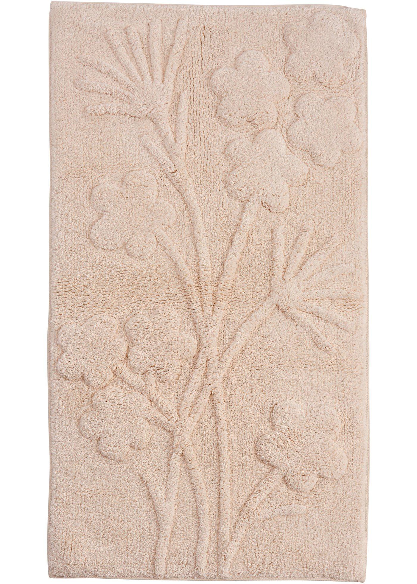 Tapis de salle de bain avec structure en relief