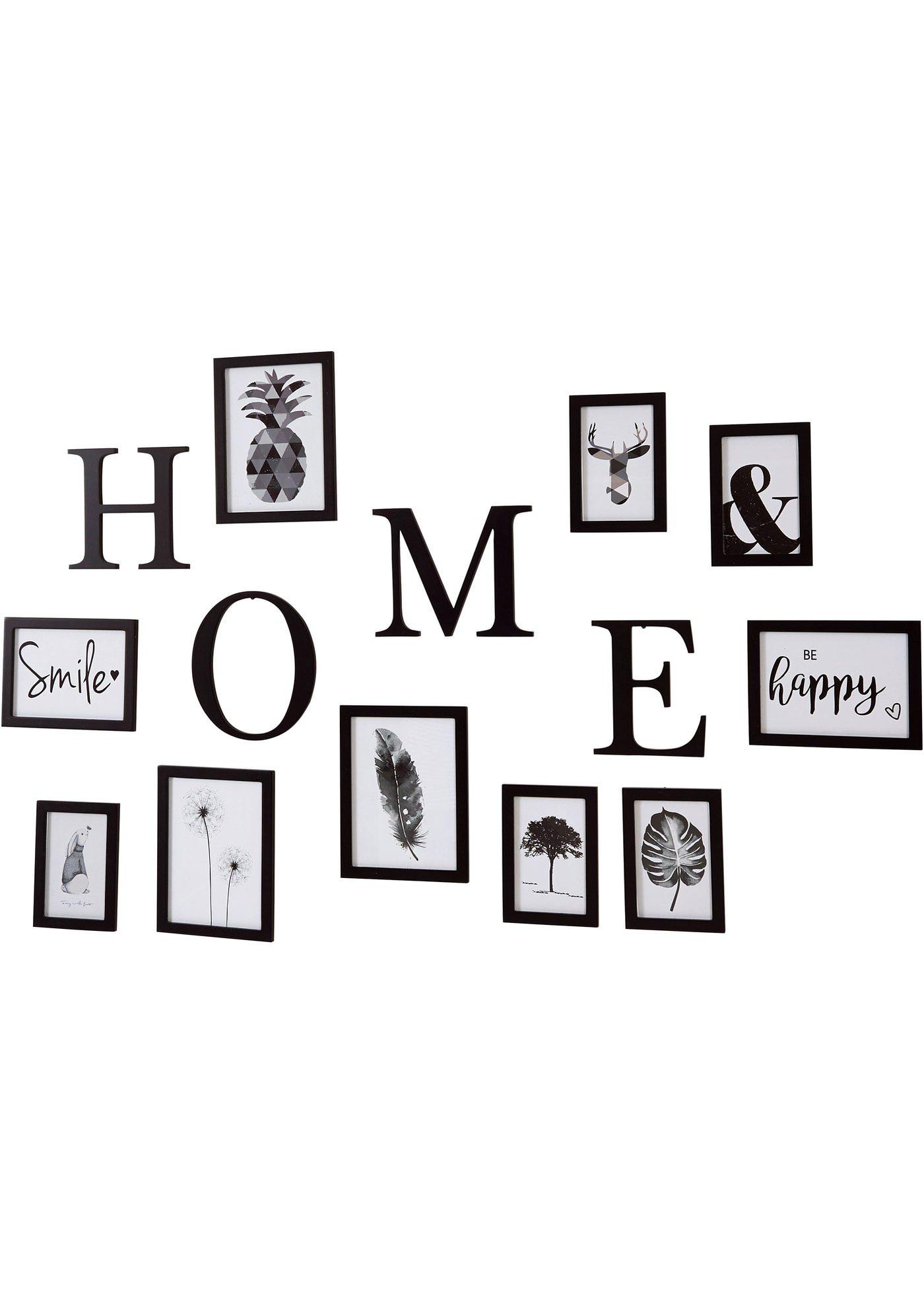 Cadres-photos et lettres alphabet (Ens. 14 pces.)