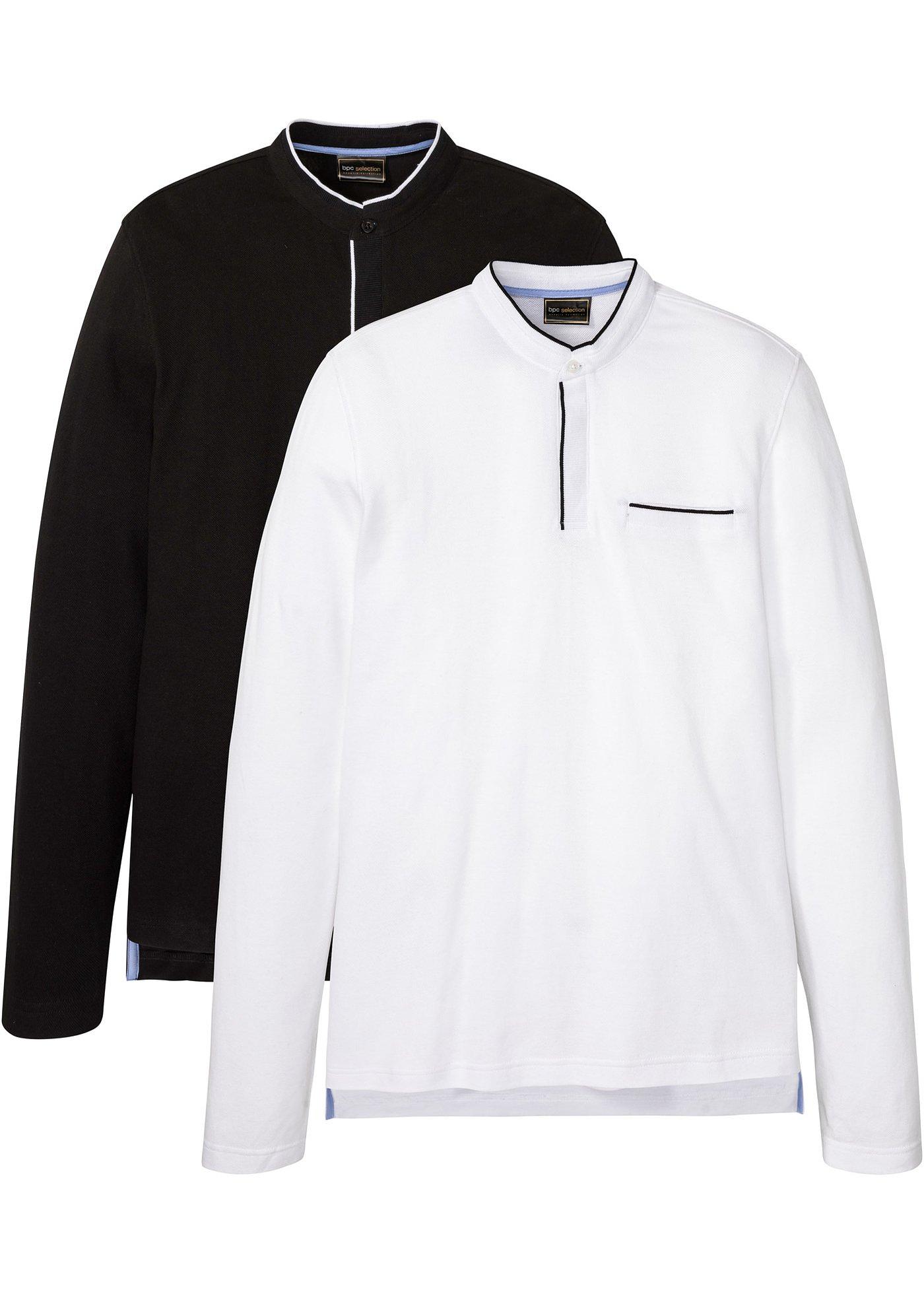 Lot de 2 polos à col montant