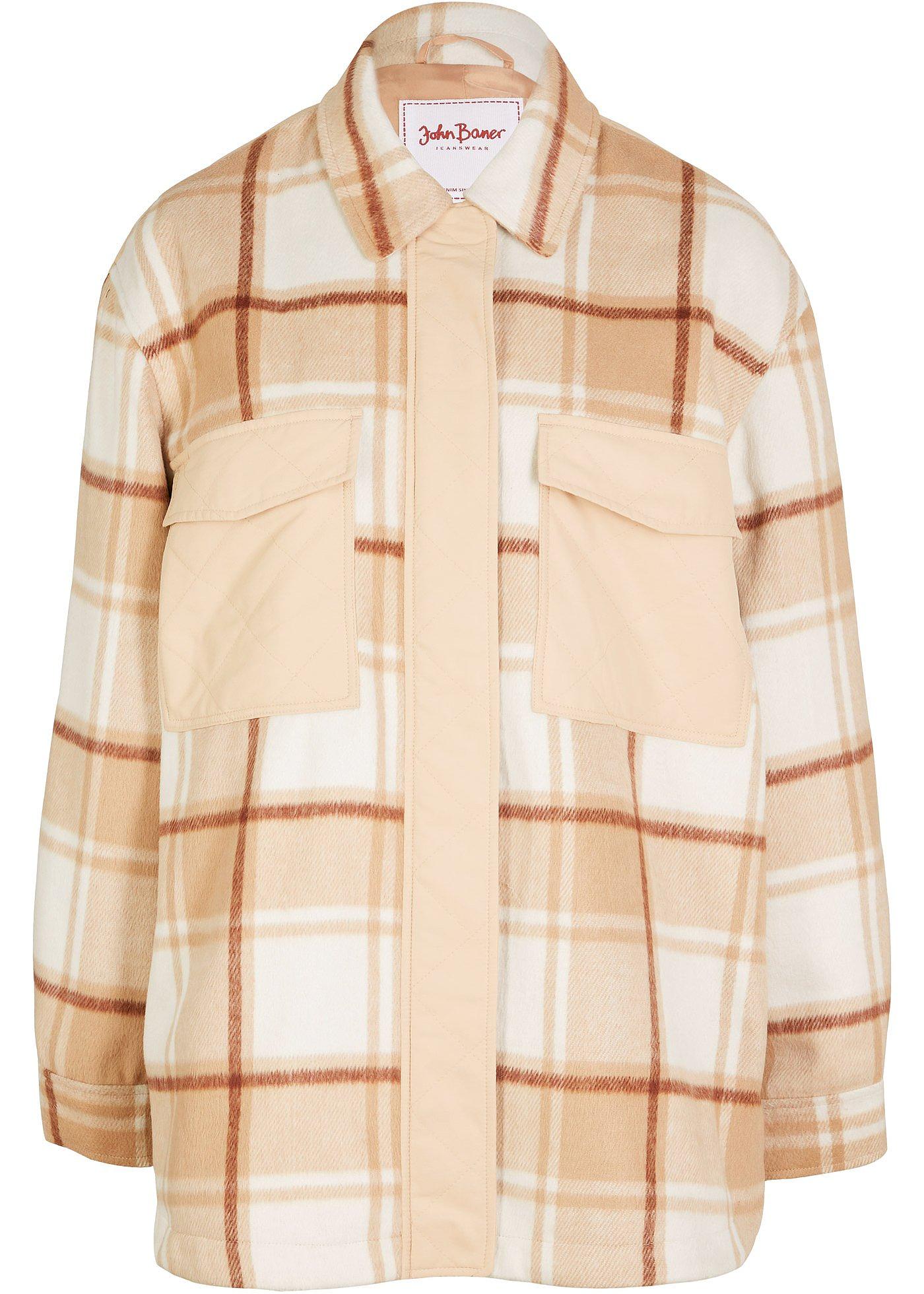 Shacket, veste de mi-saison en mélange de matières