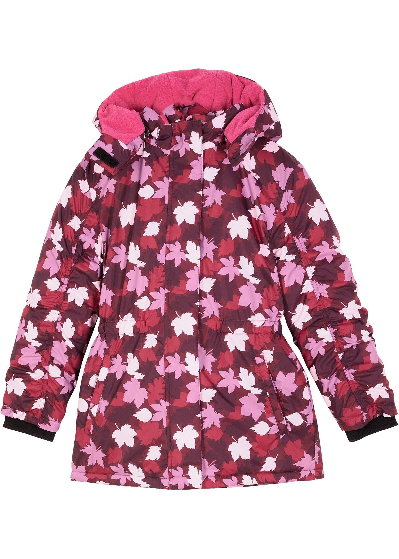 Parka fille avec capuche, imprimée