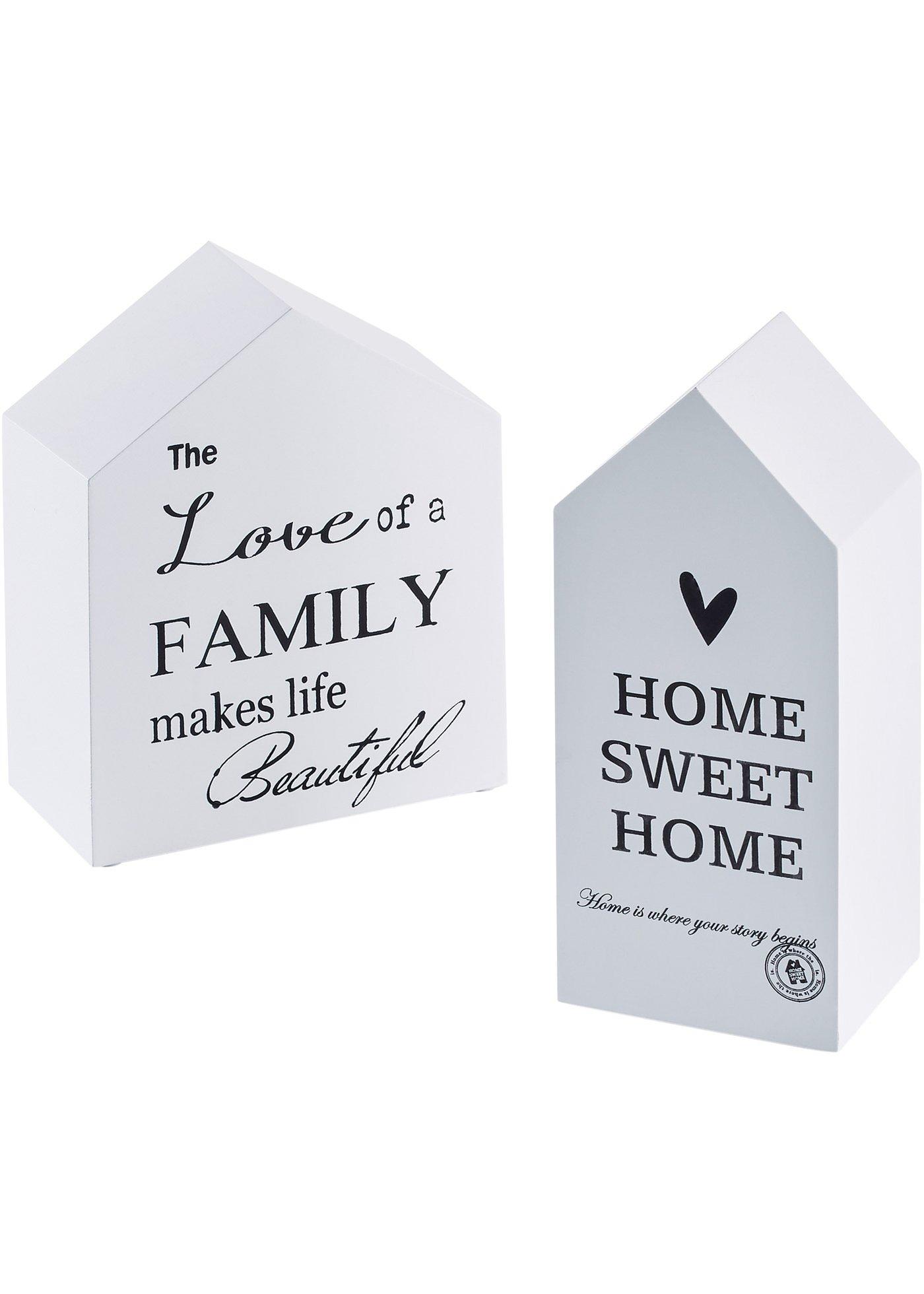 Objet déco maison (Ens. 2 pces.)