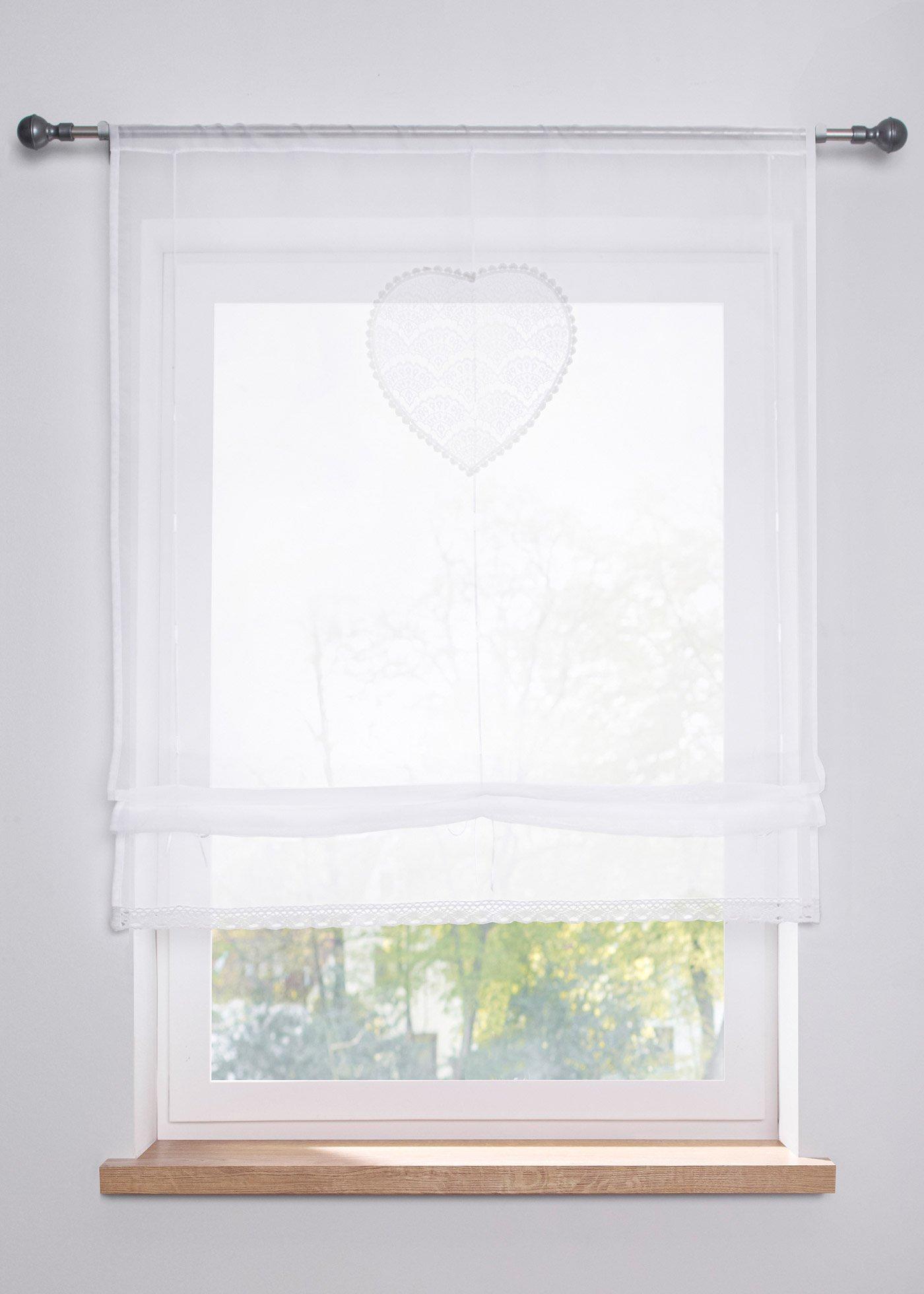 Store à nouer avec broderie