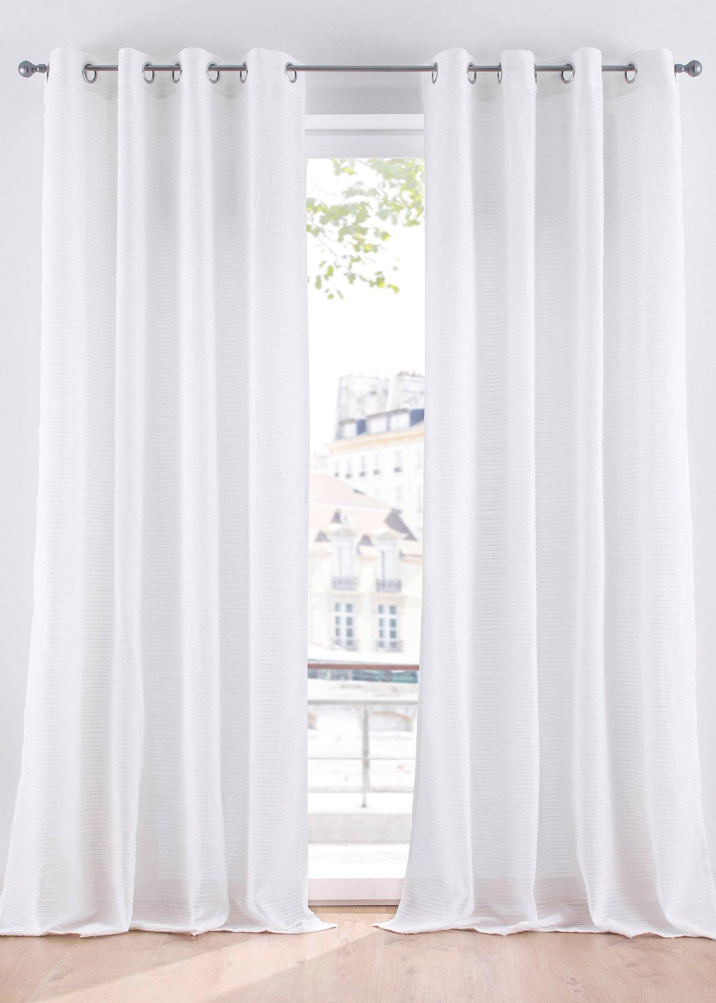 Voilage avec franges (1 pce.)