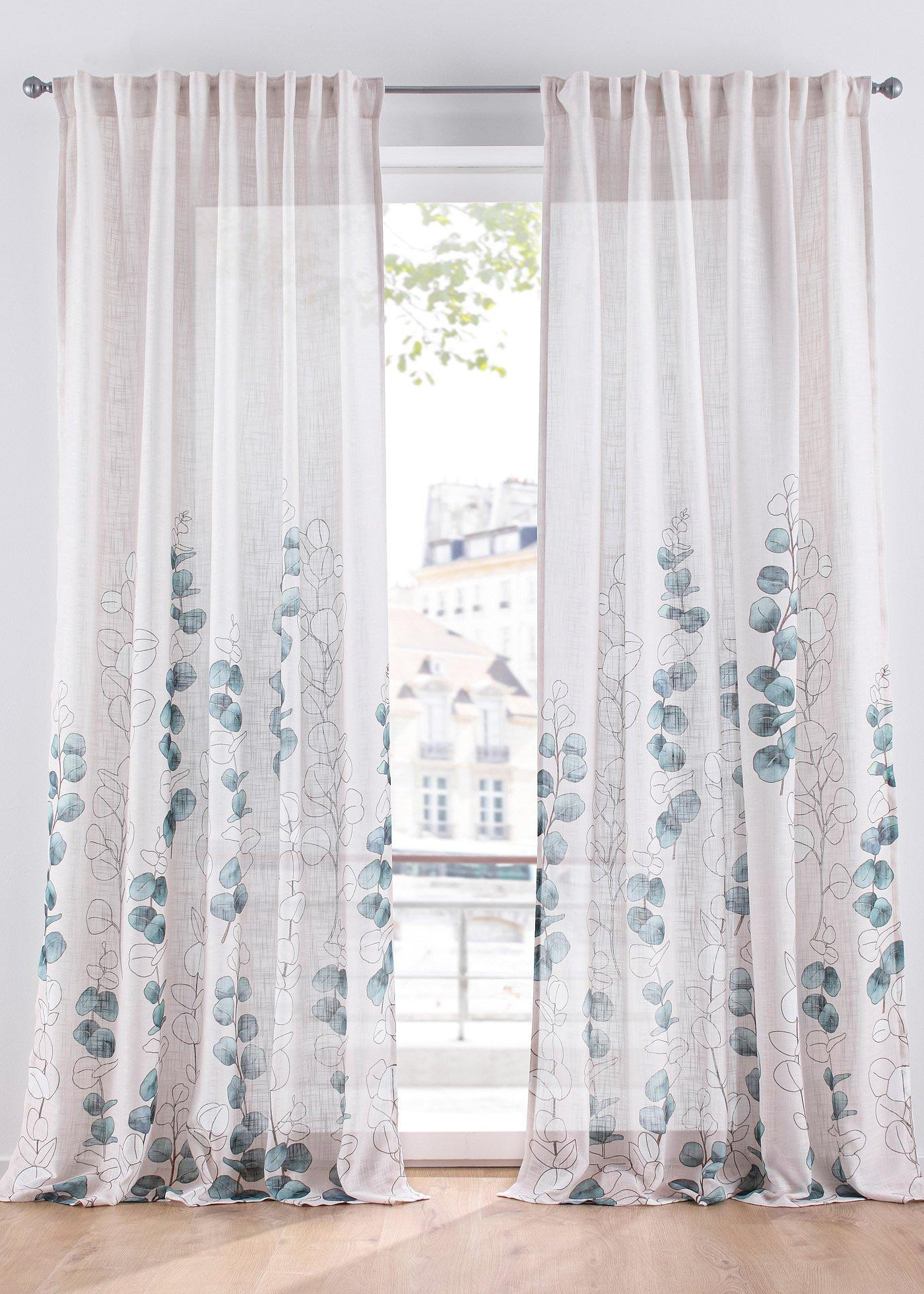 Panneau avec imprimé floral (1 pce.)