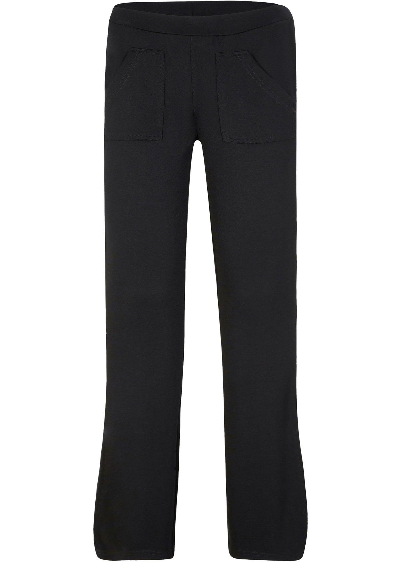 Pantalon en Punto di Roma, Flared Leg