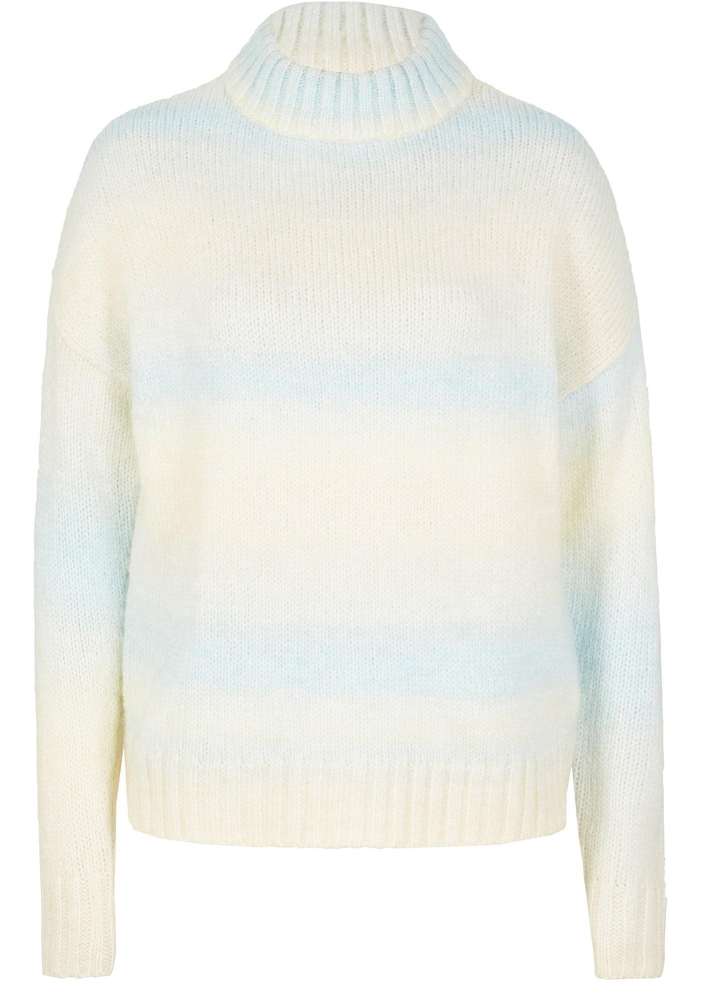 Pull à col montant avec dégradé de couleur