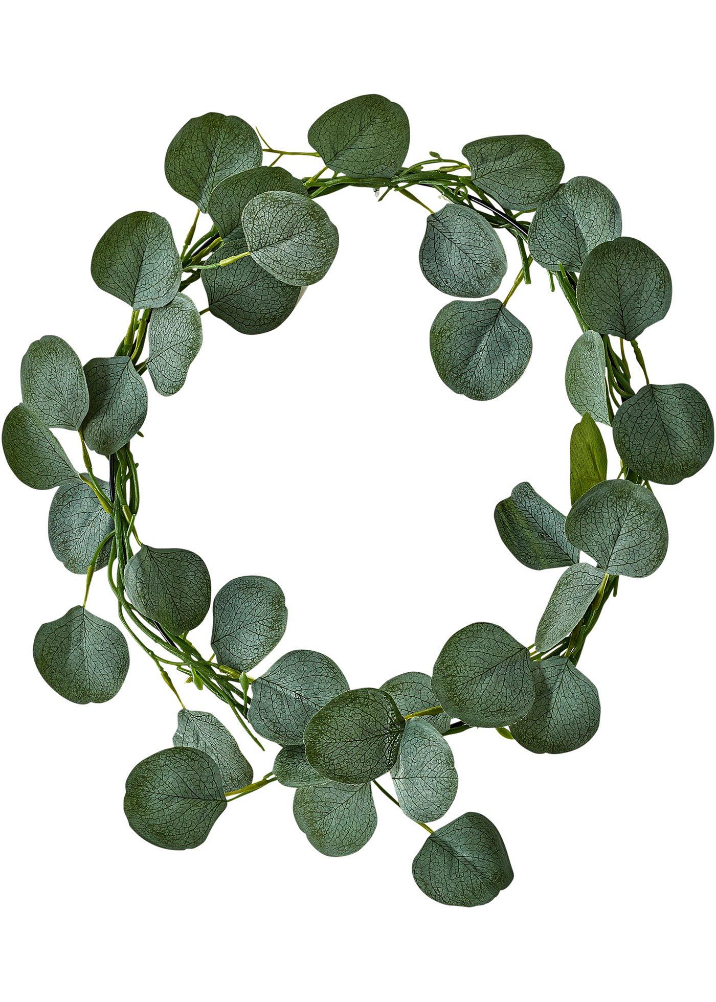 Plante artificielle couronne avec feuilles d'eucalyptus
