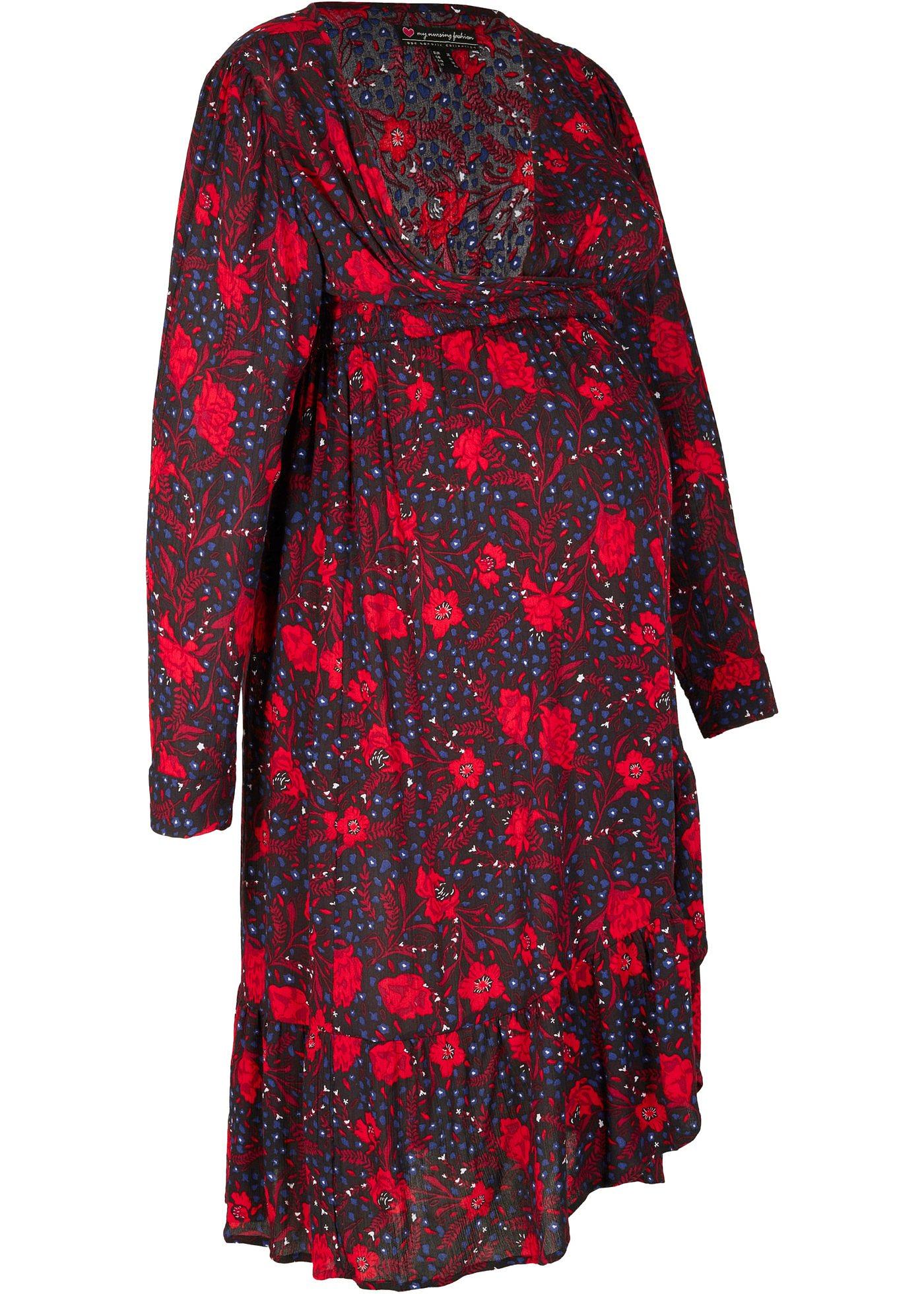 Robe-chemise de grossesse et d'allaitement en viscose