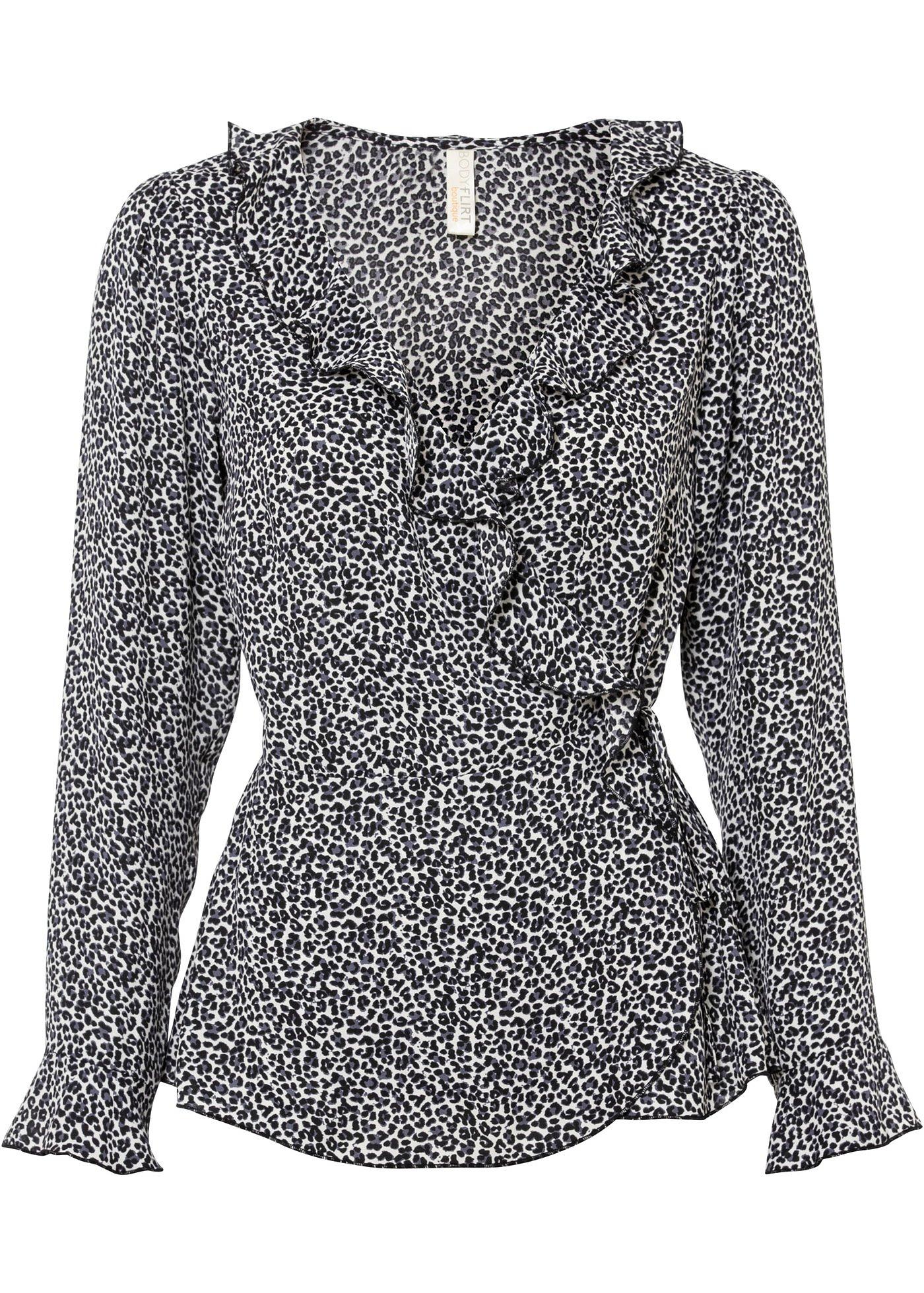 Blouse en chiffon, taille courte