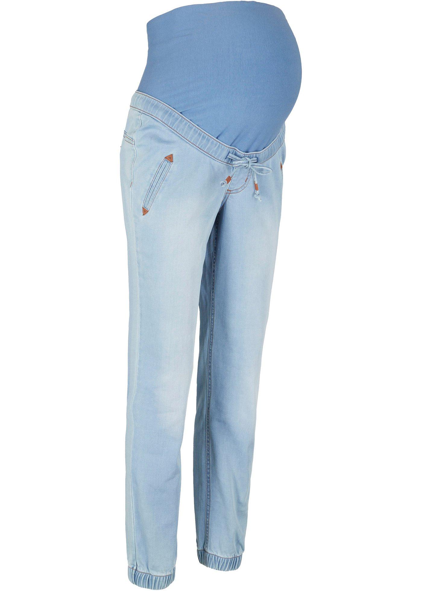 Jegging de grossesse avec détails en synthétique imitation cuir