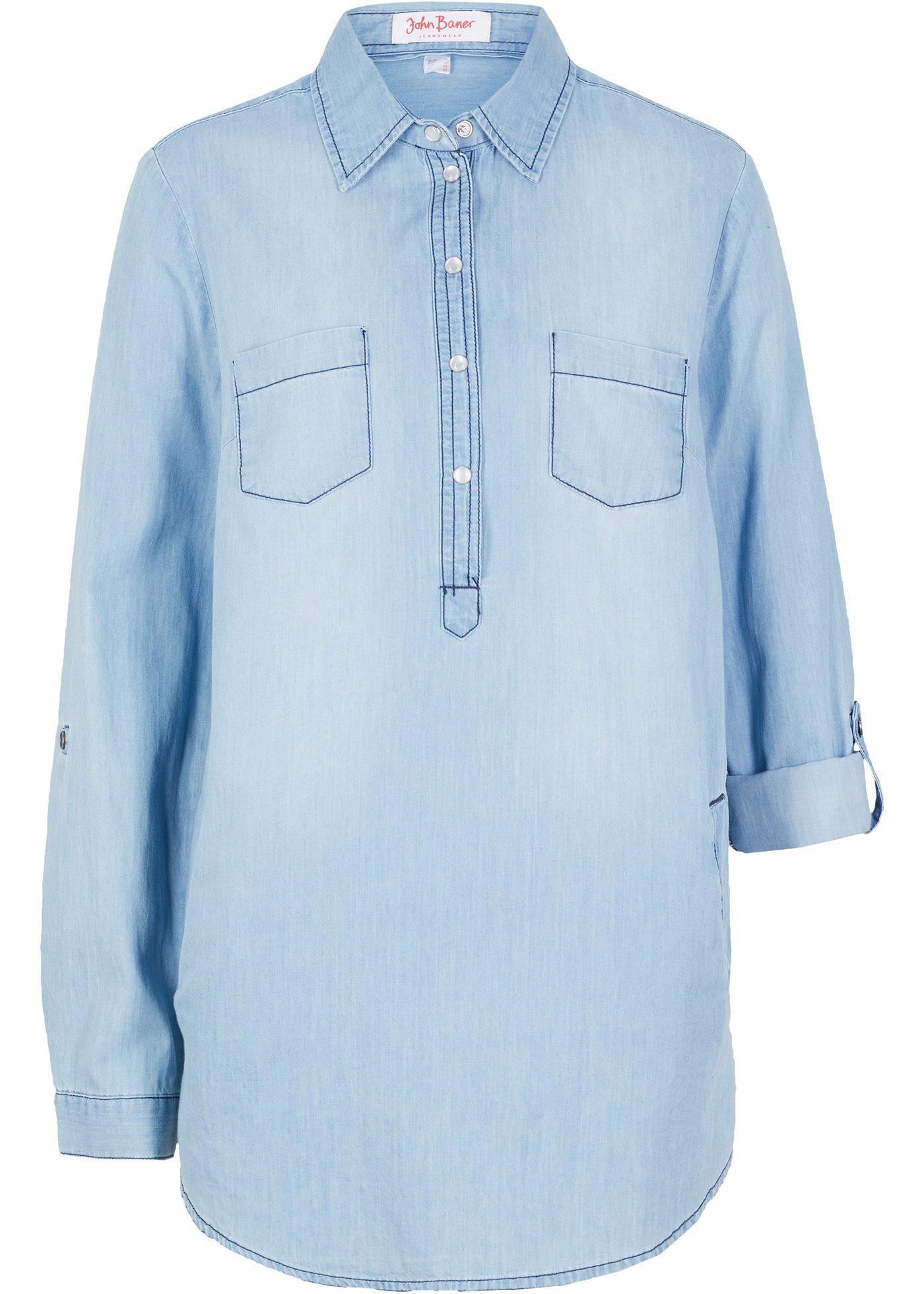 Tunique en jean, manches longues