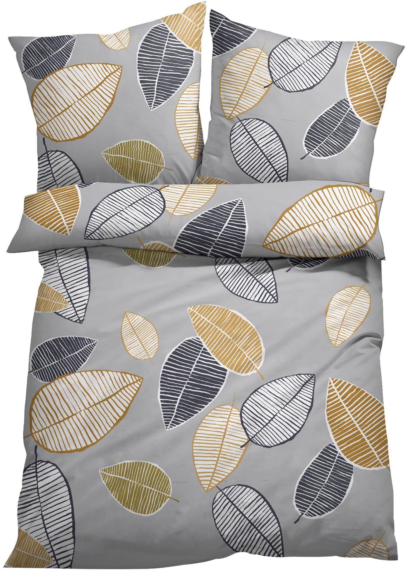 Parure de lit avec feuilles