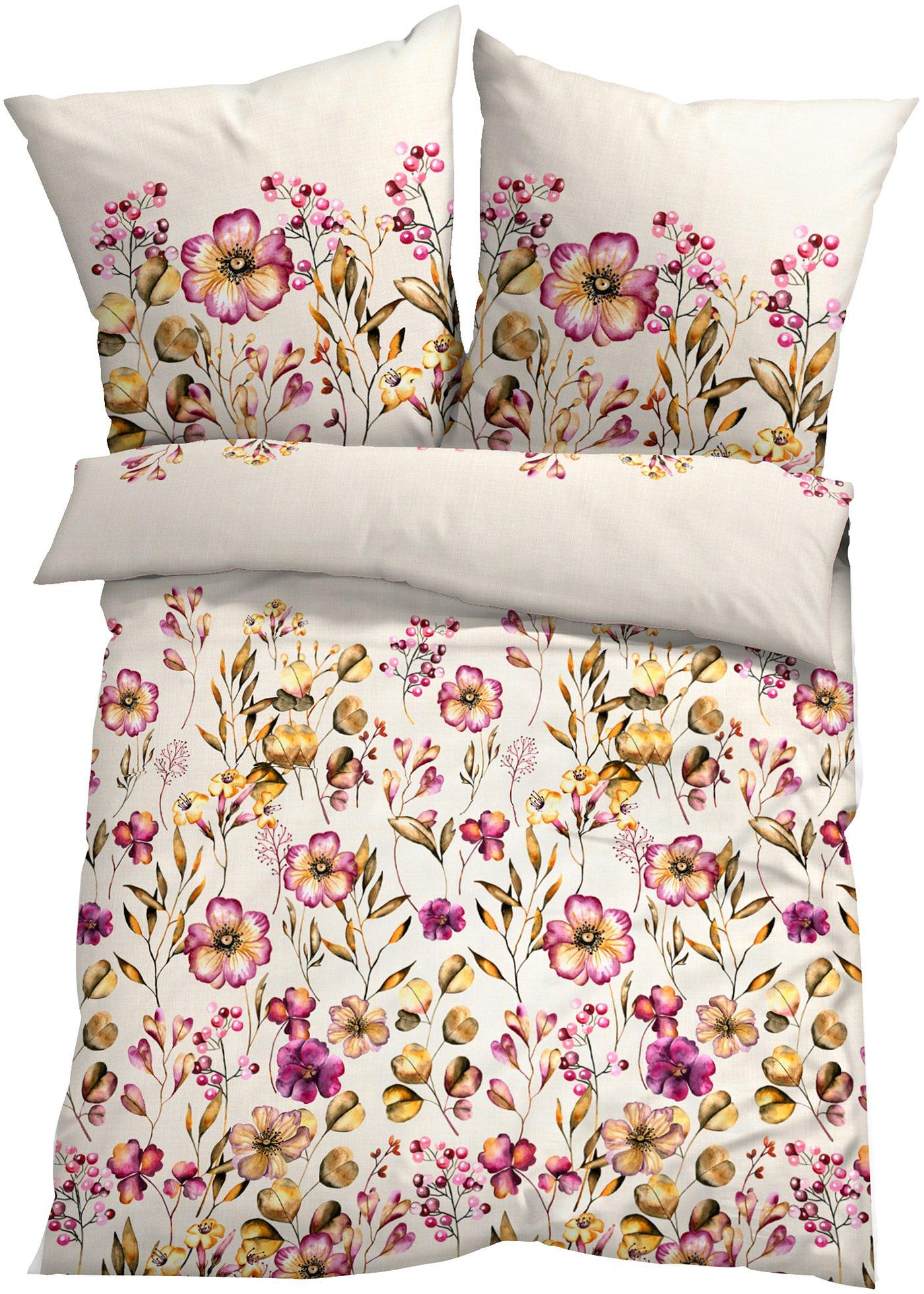 Parure de lit à fleurs