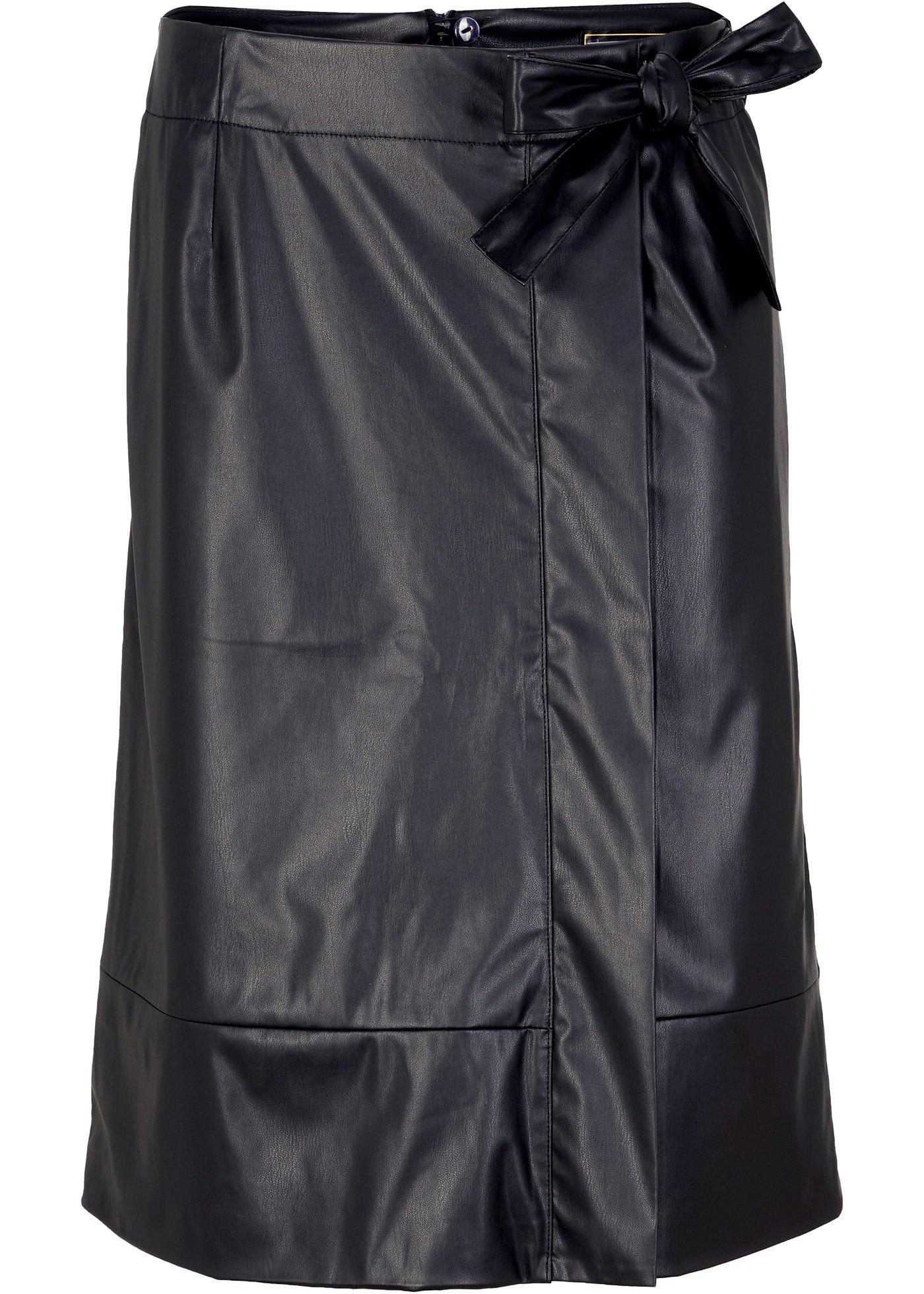 Jupe en synthétique imitation cuir