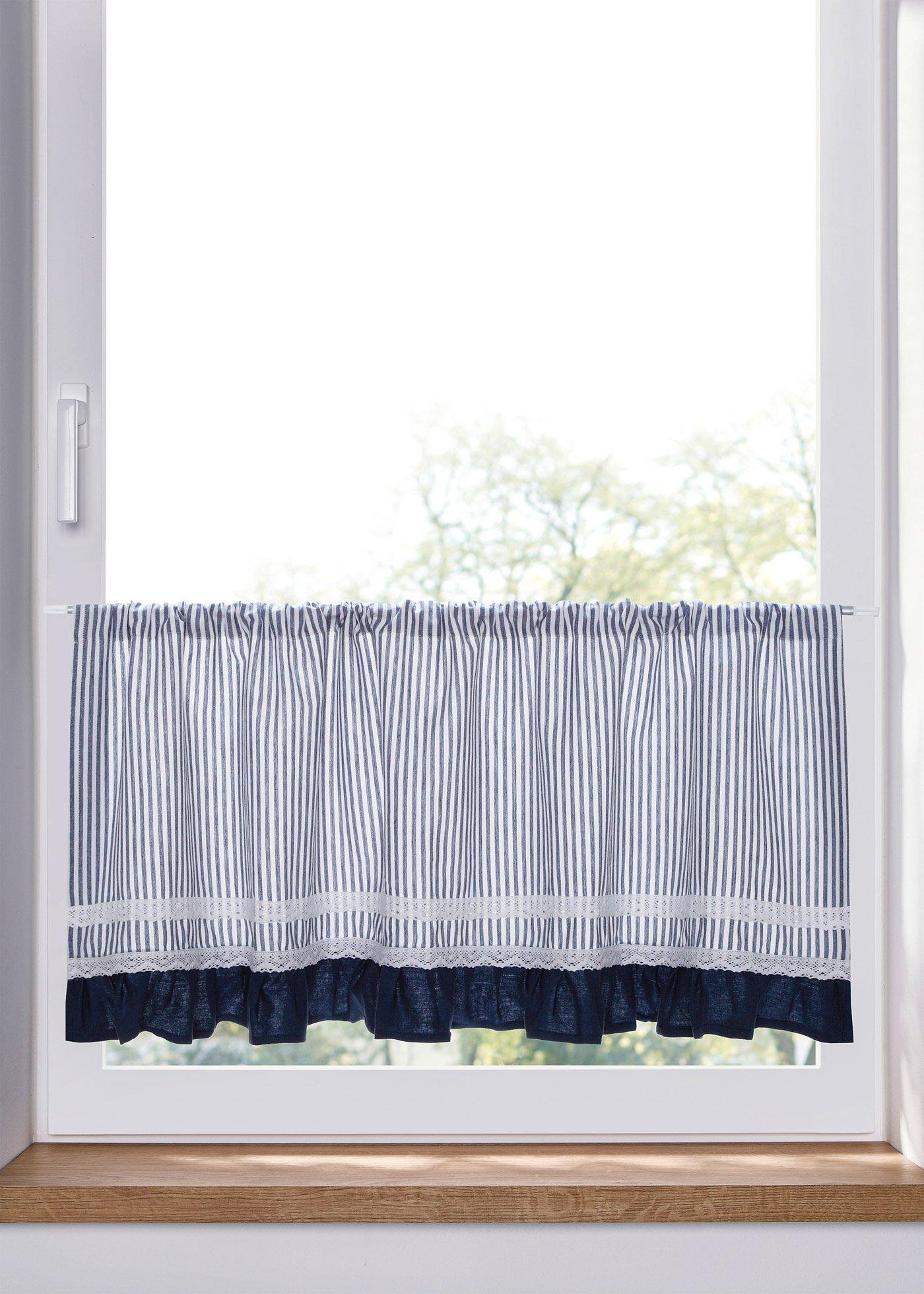 Brise-bise avec bordure crochet en coton bio