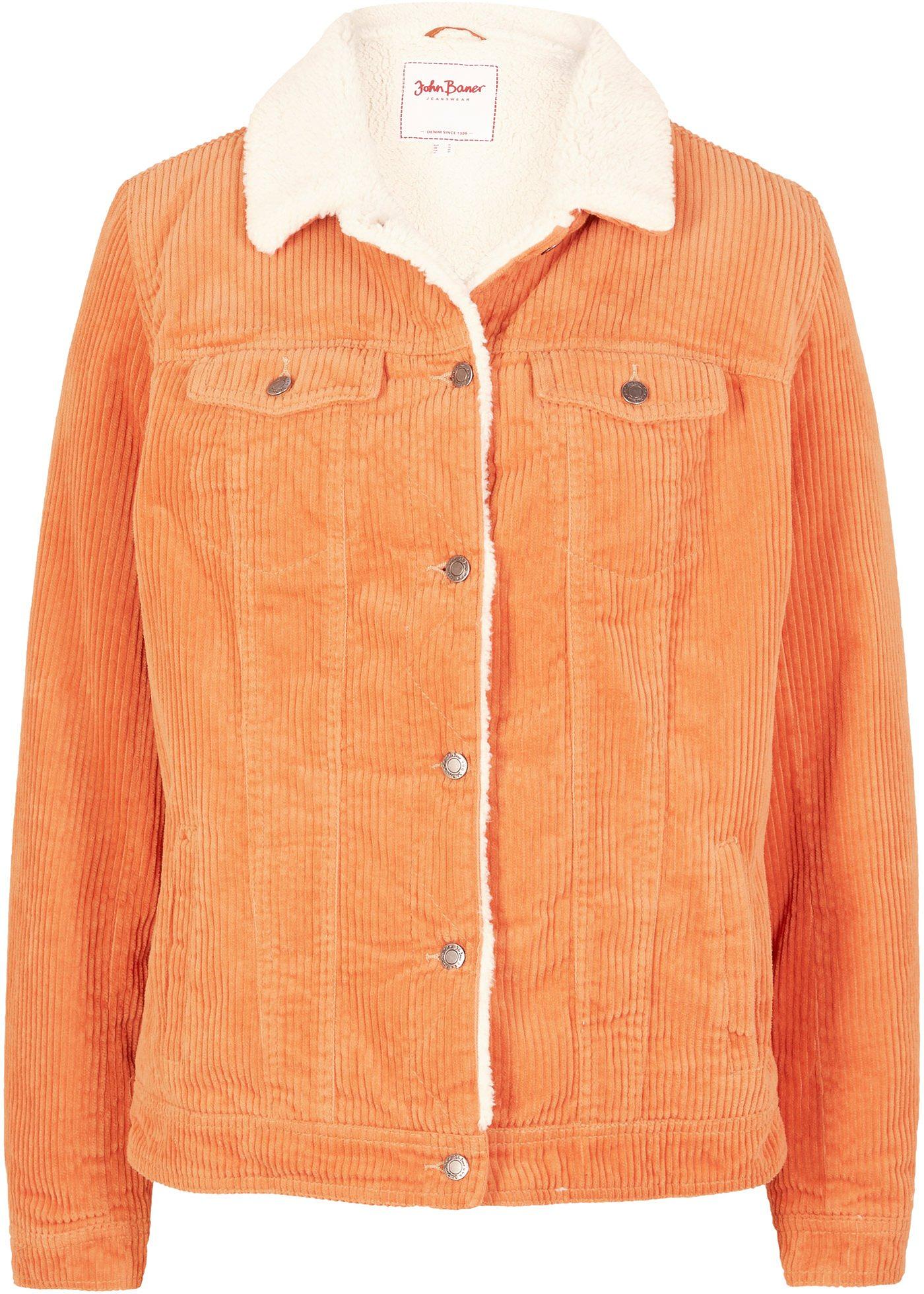 Veste en velours côtelé avec doublure peluche