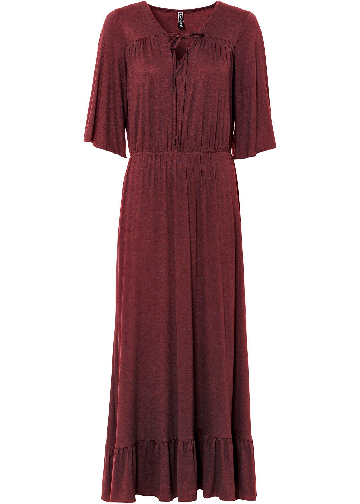 Robe longue avec laçage