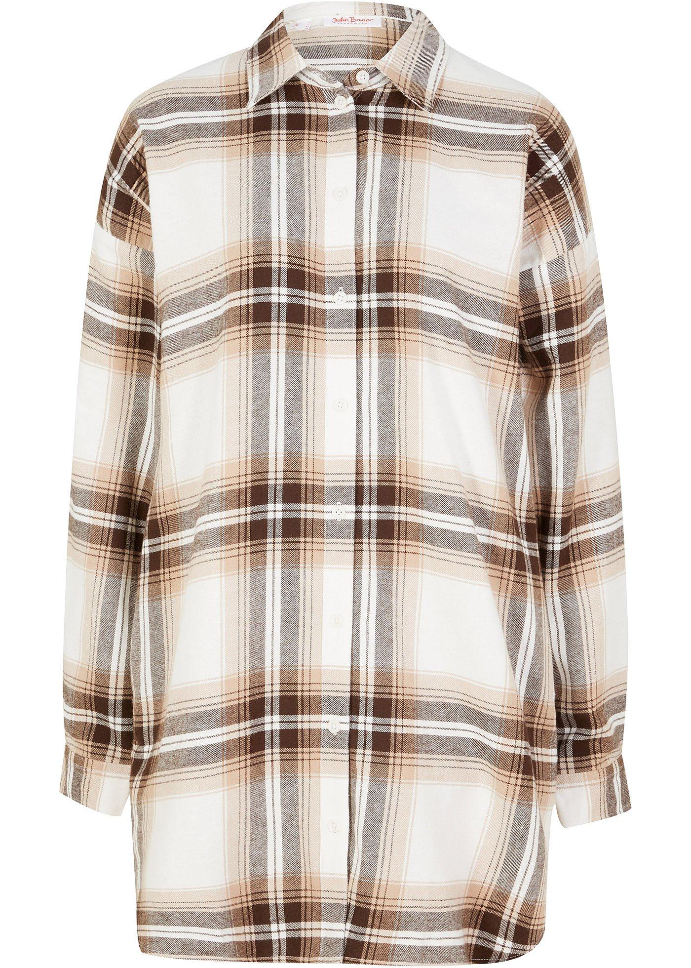 Chemisier long en flanelle