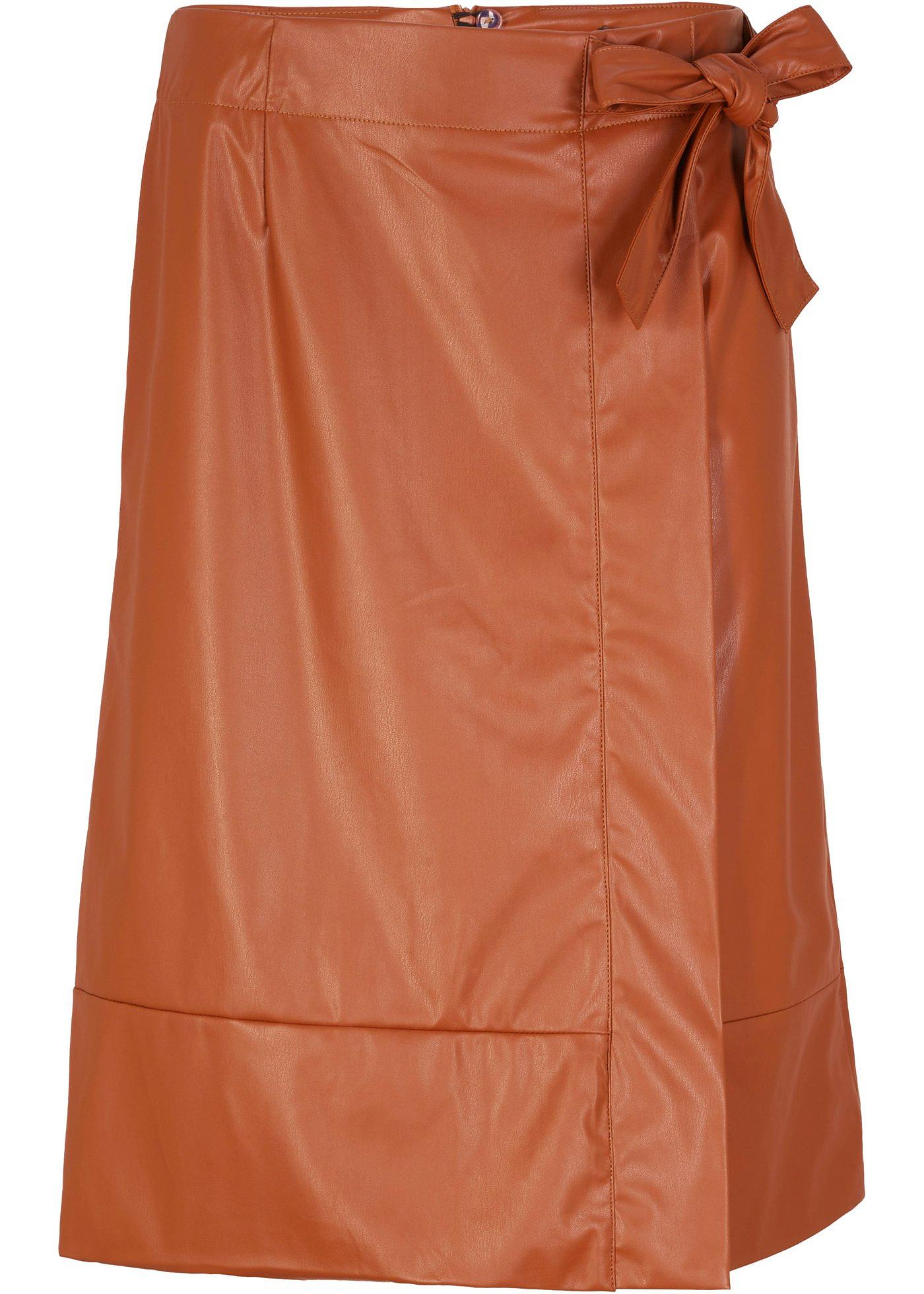 Jupe en synthétique imitation cuir