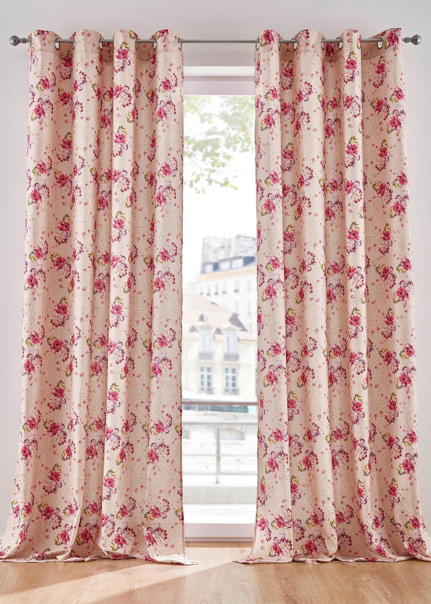 Panneau microfibre imprimé floral (1 pce.)