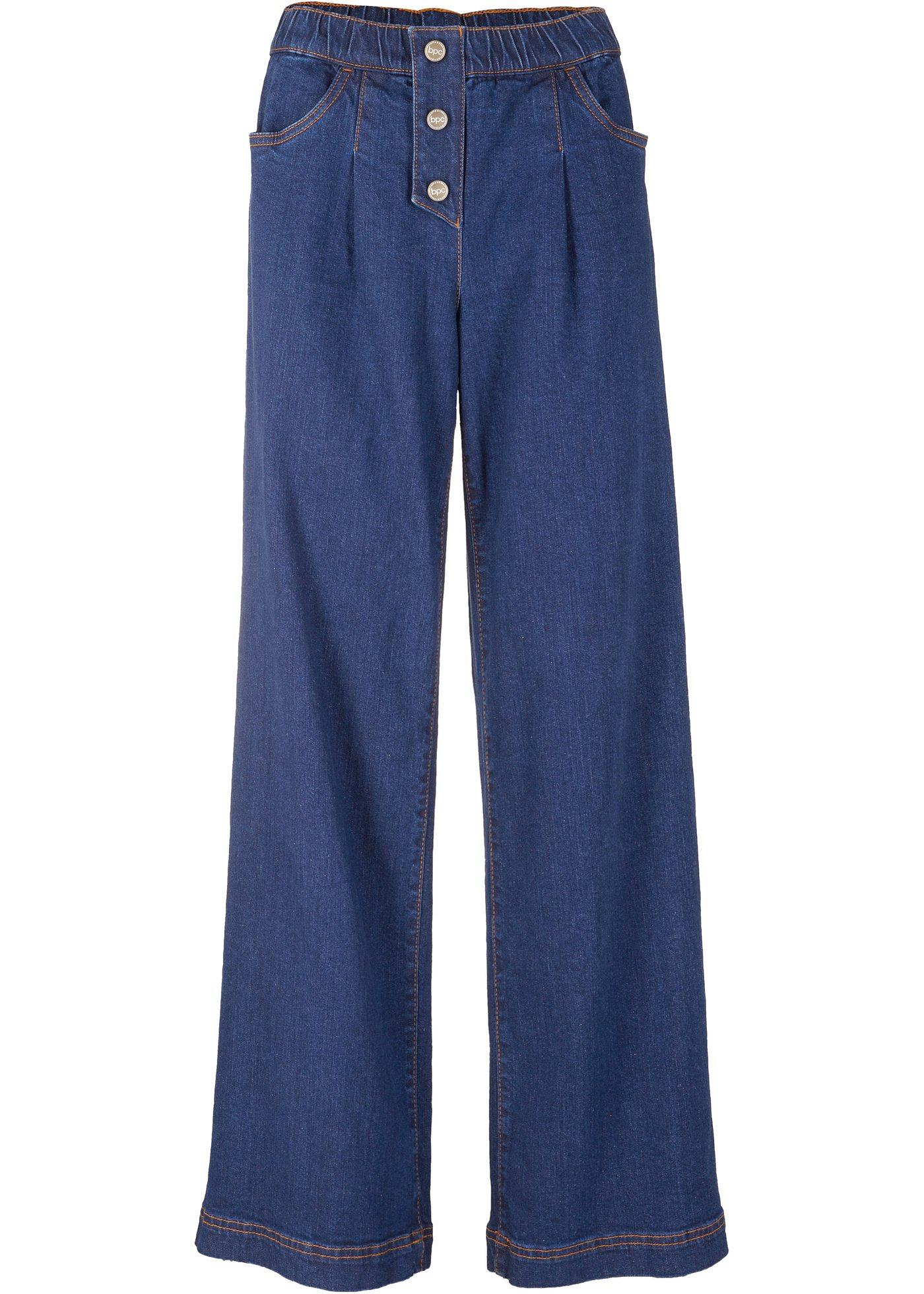 Jean taille confortable avec jambes larges