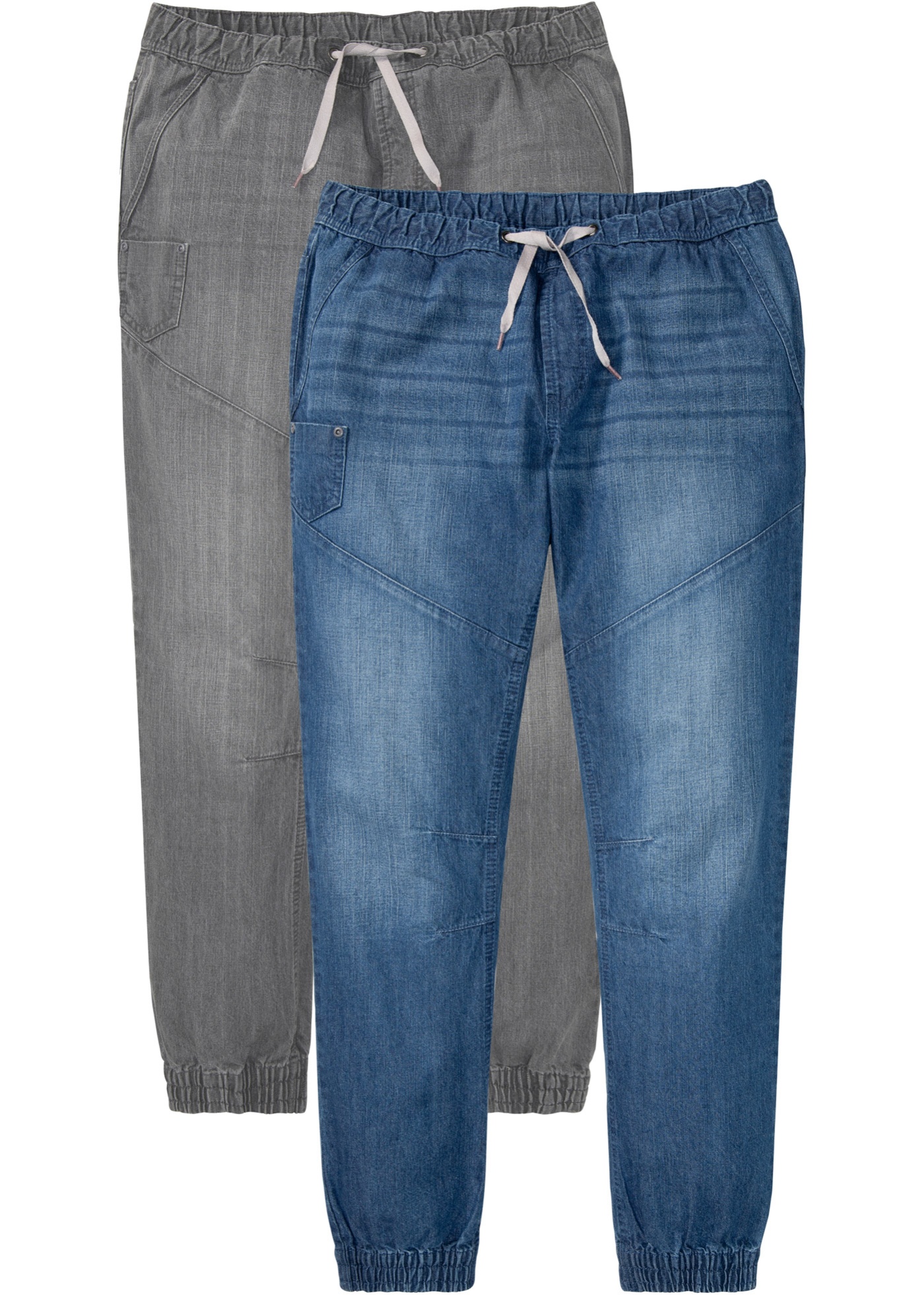 Lot de 2 jeans taille extensible Regular Fit, Straight
