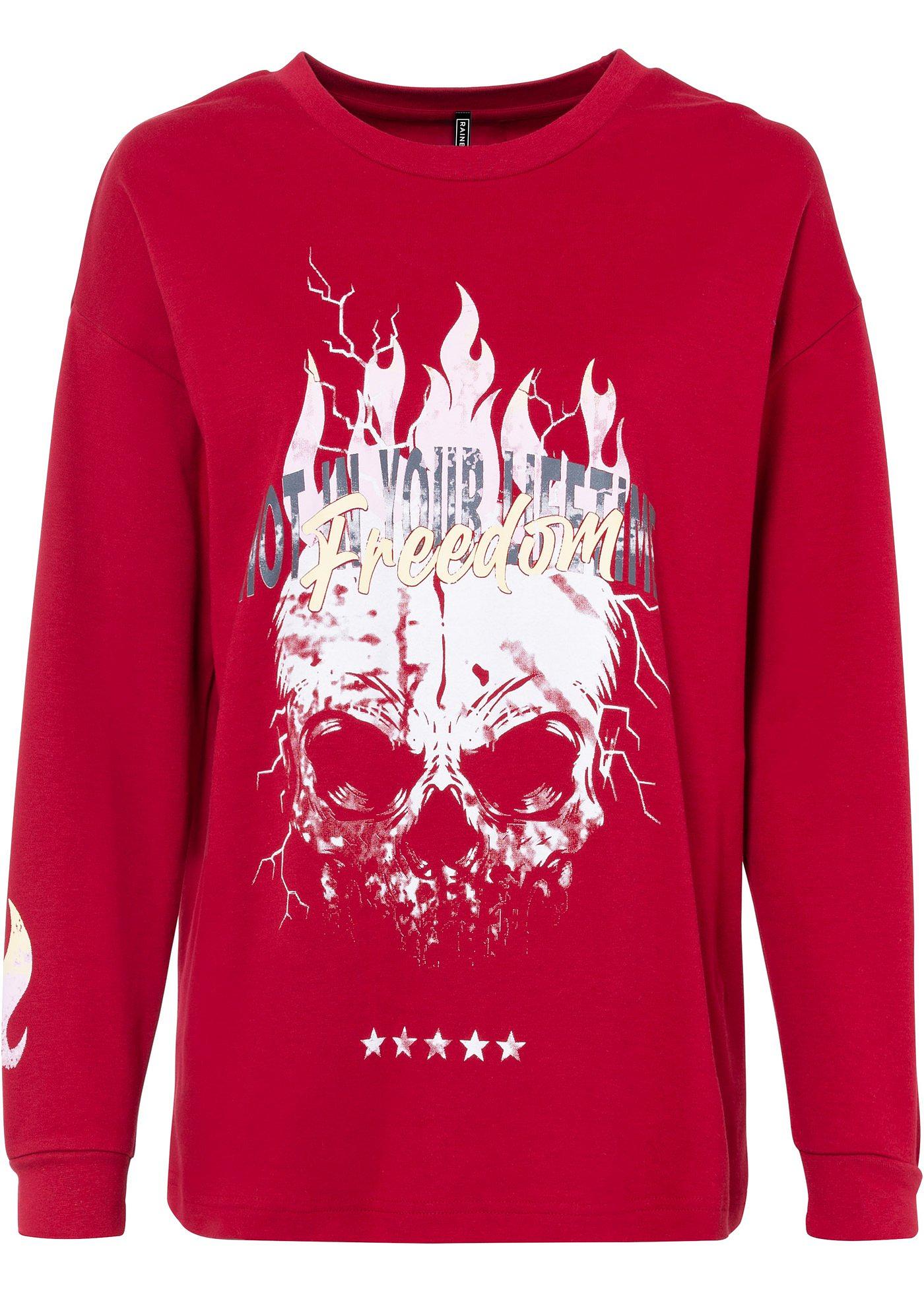 T-shirt à imprimé flamme