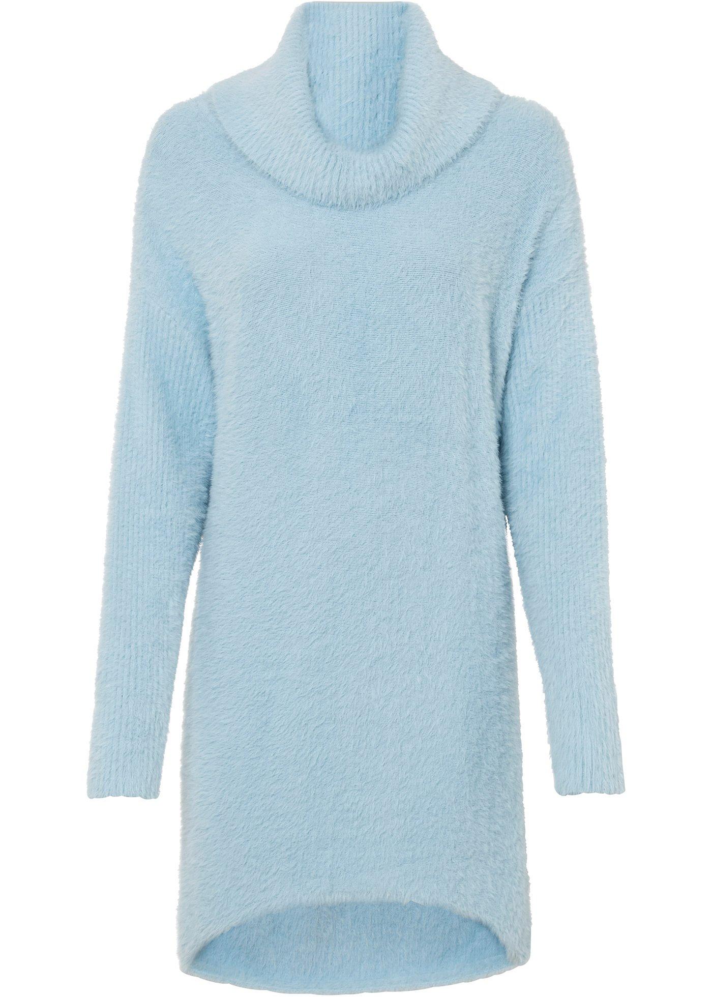 Pull duveteux à col roulé