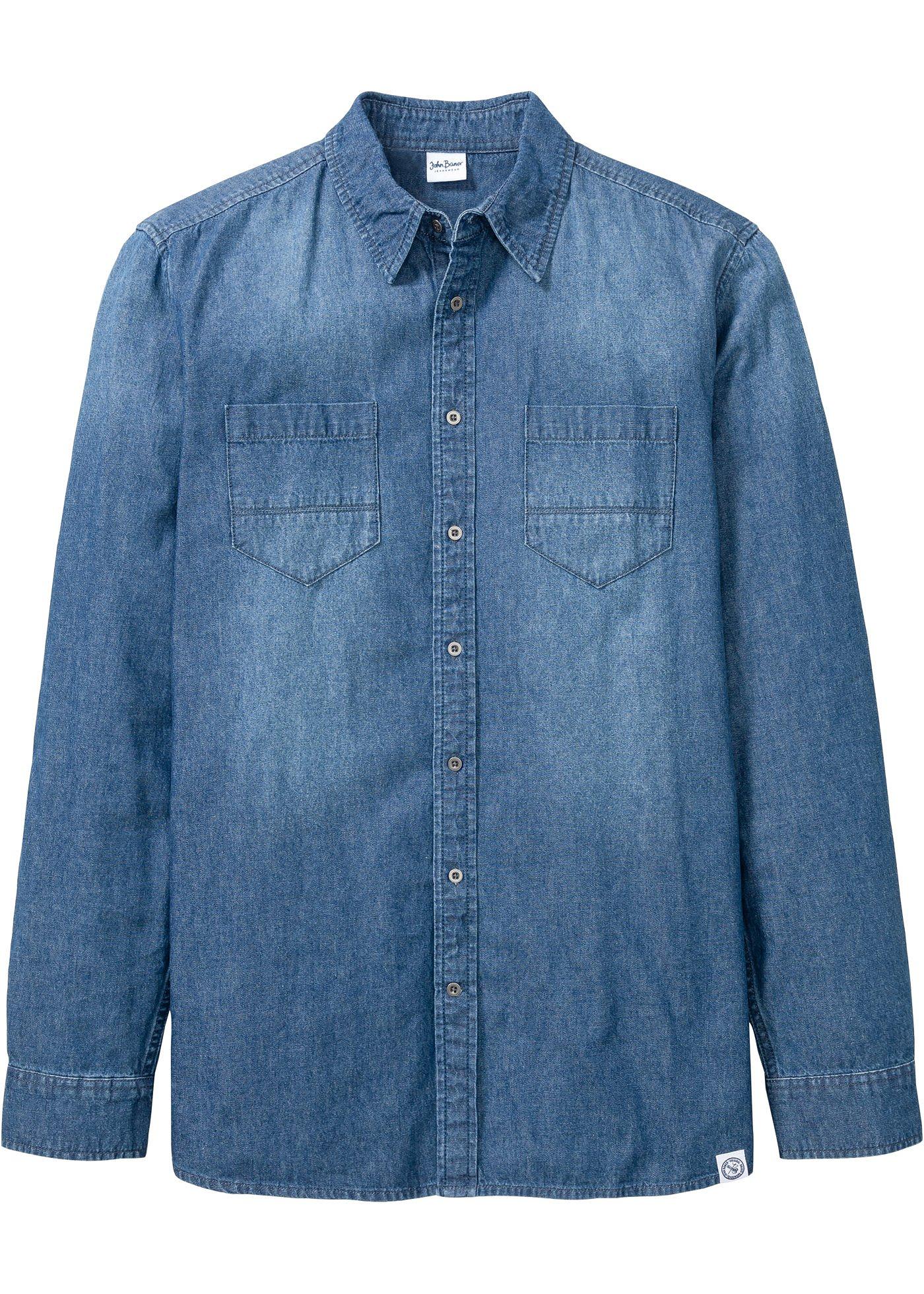 Chemise en jean manches longues