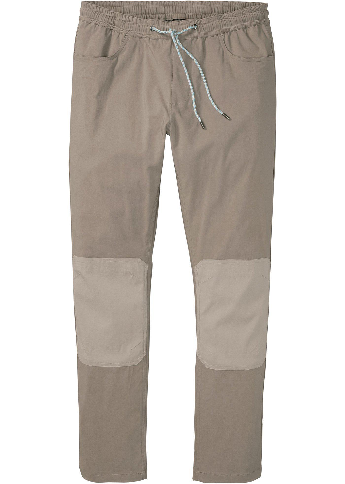 Pantalon chino taille extensible avec empiècements aux genoux Regular Fit, Straight