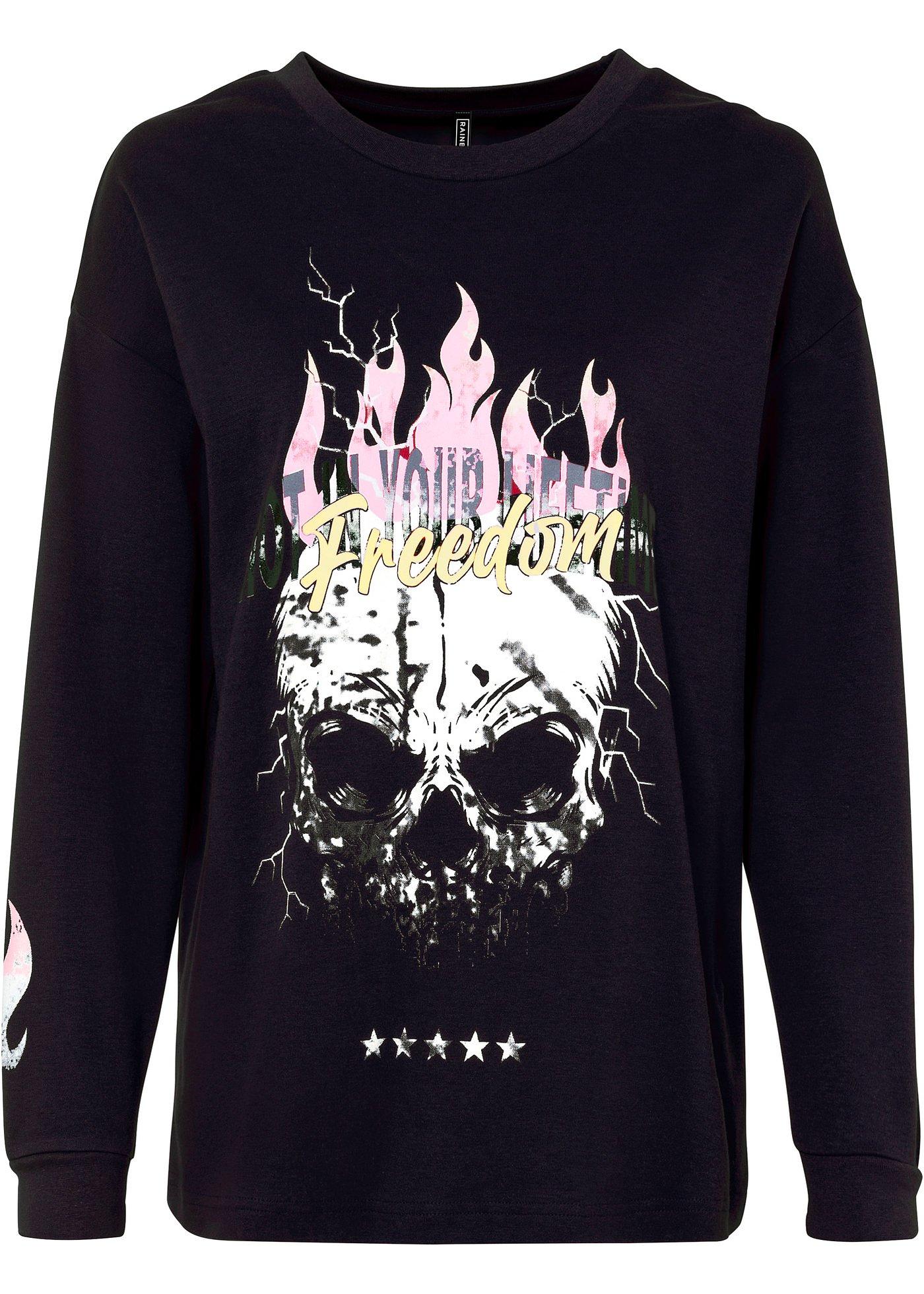 T-shirt à imprimé flamme