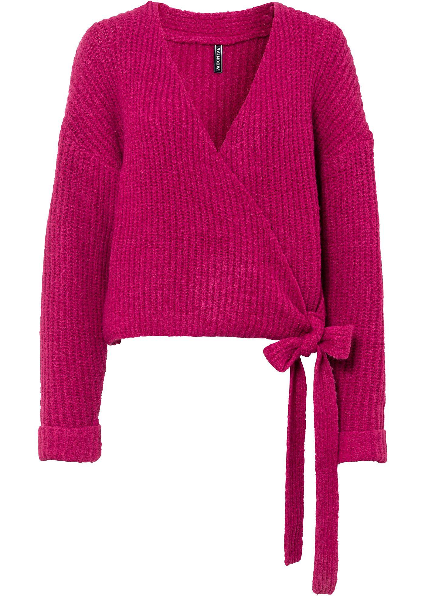 Gilet en maille forme cache-cœur