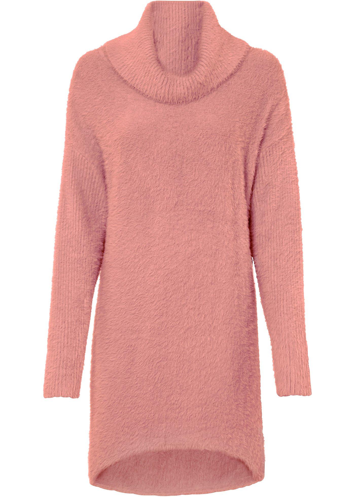 Pull duveteux à col roulé