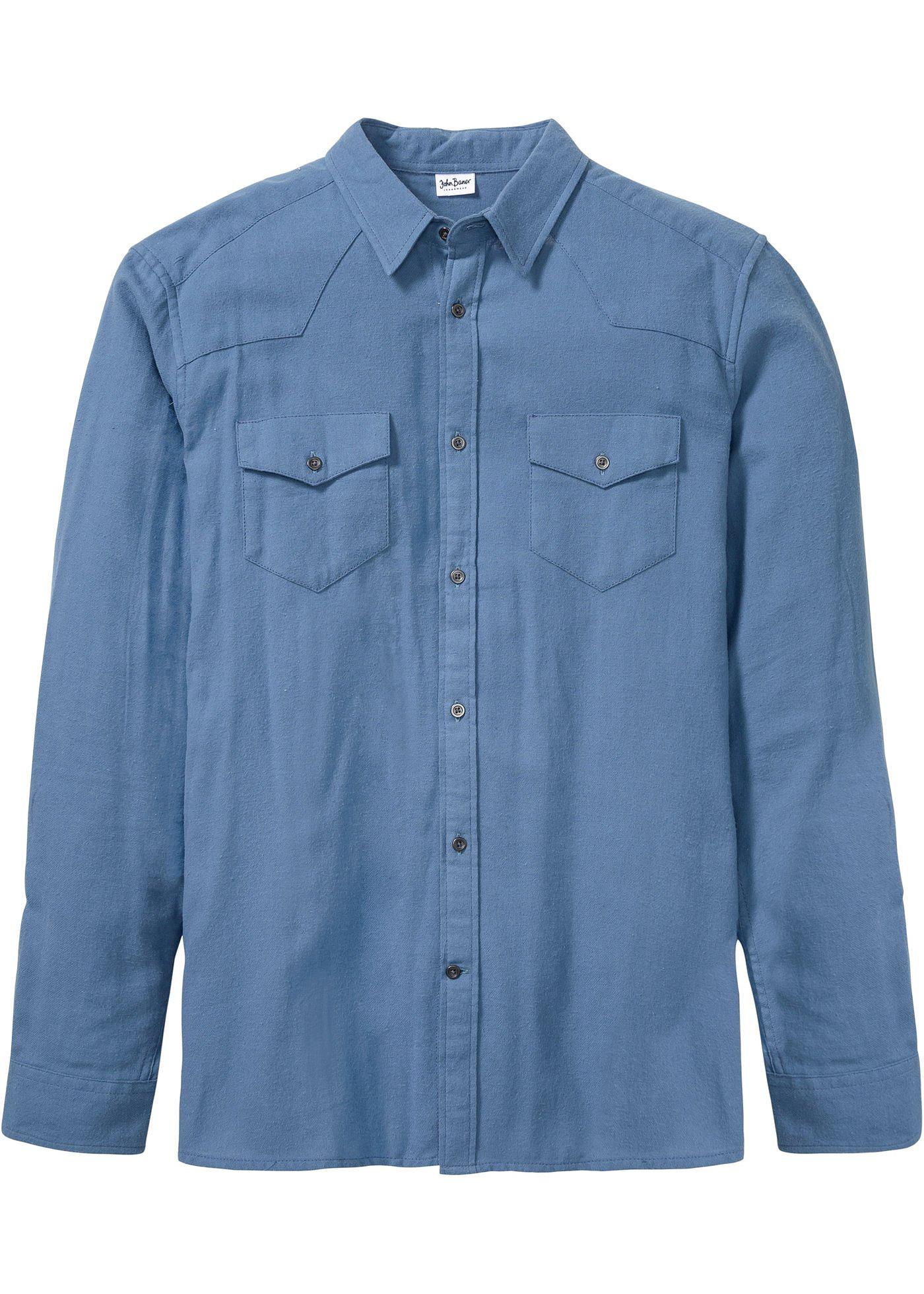 Chemise manches longues en flanelle