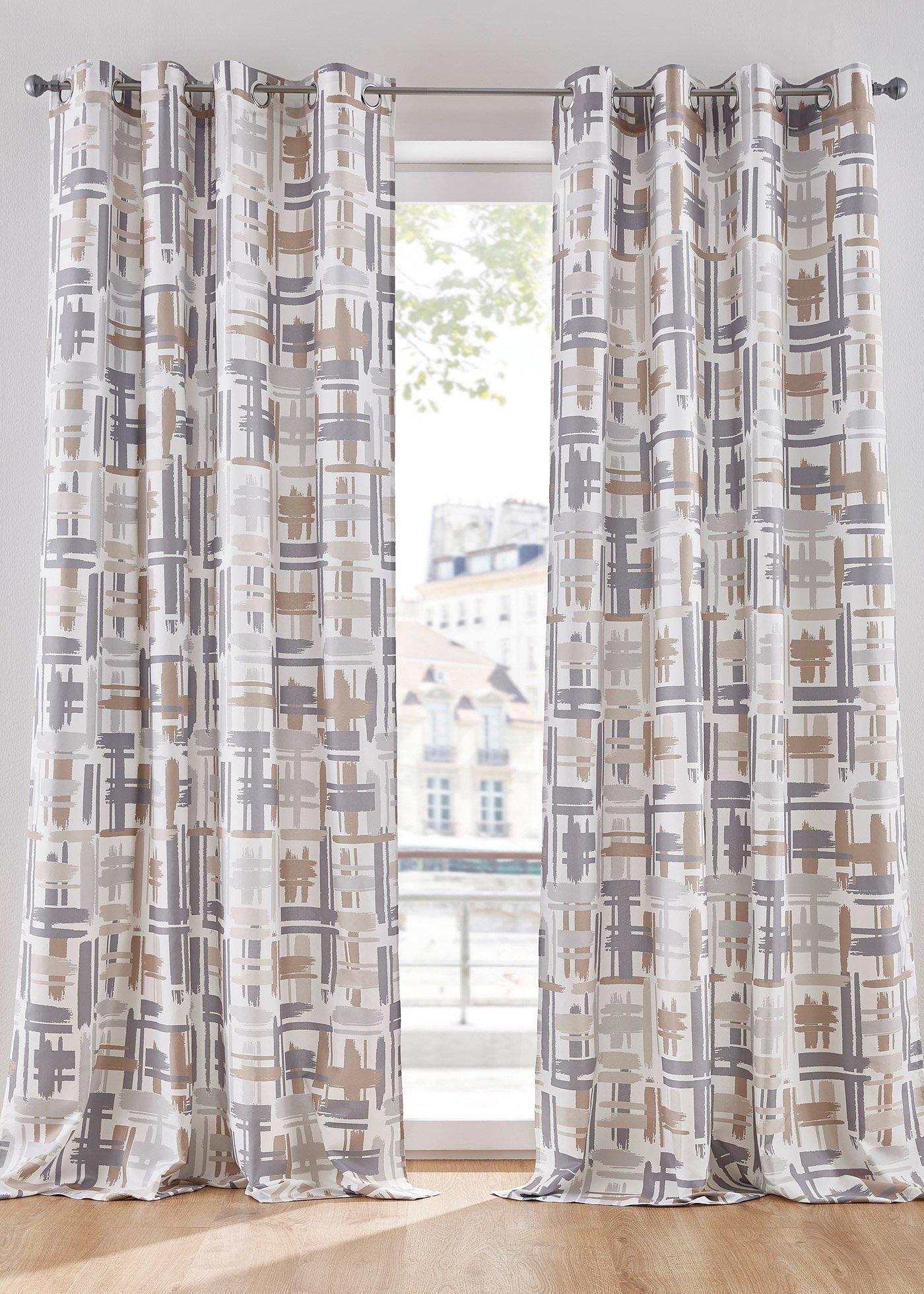 Panneau microfibre avec imprimé graphique (1 pce.)